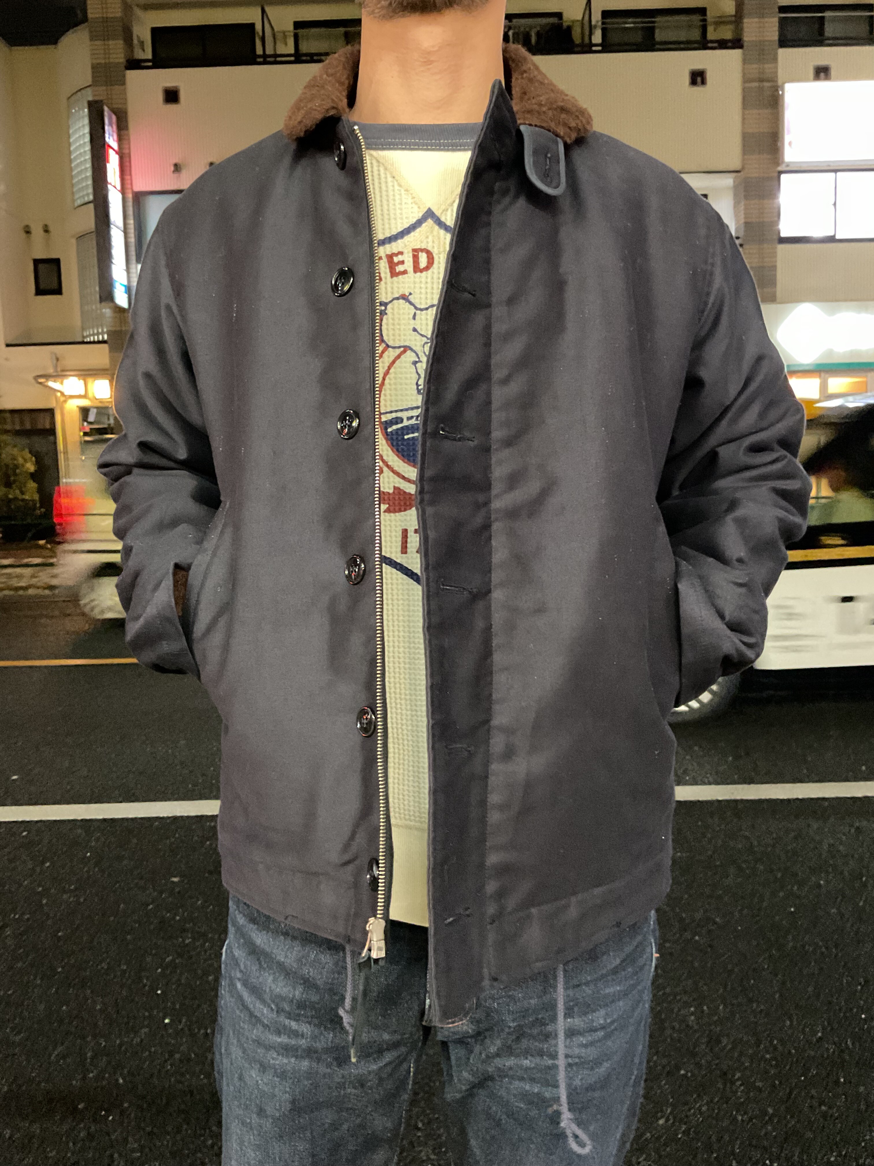 バズリクソンズ！N-1デッキジャケットデモテックスネイビー！！ : G