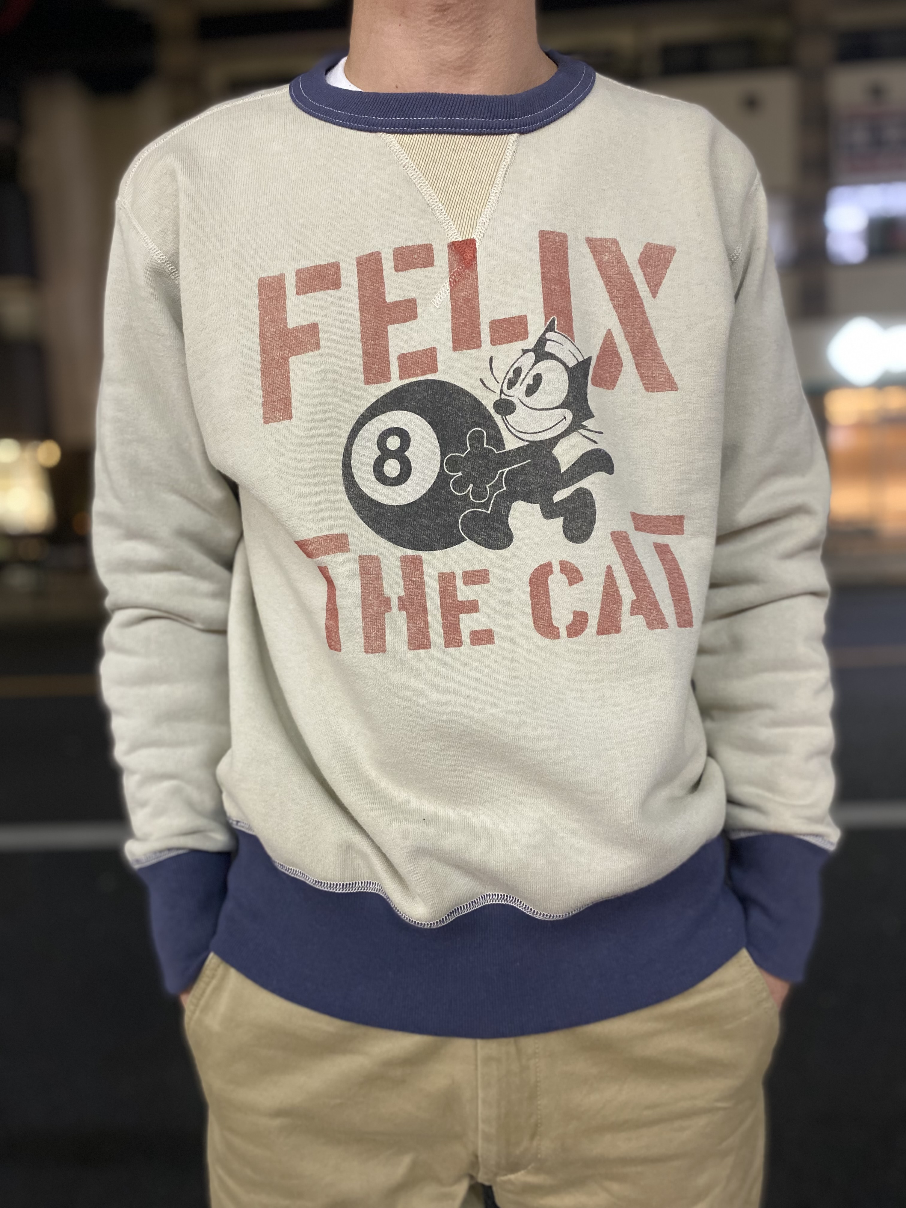 Toys McCoy FELIX THE CAT 「8ボール」トレーナー L トイズマッコイ