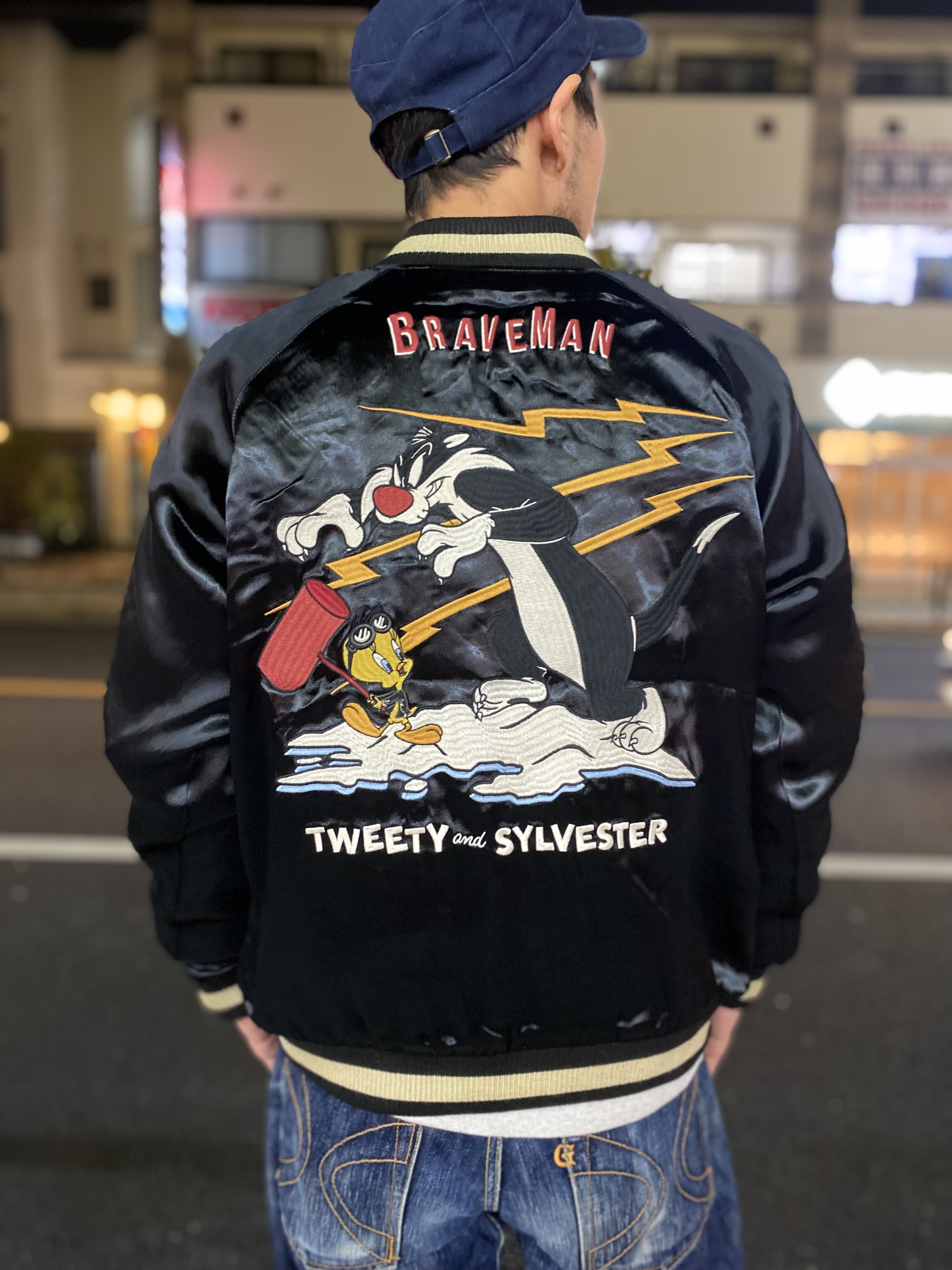 ブレイブマン×ルーニーテューンズ/リバーシブルスカジャン/SIZE L/アラスカ 楽天市場】THE BRAVEMAN×LOONET TUNESザ・ブレイブマンルーニー