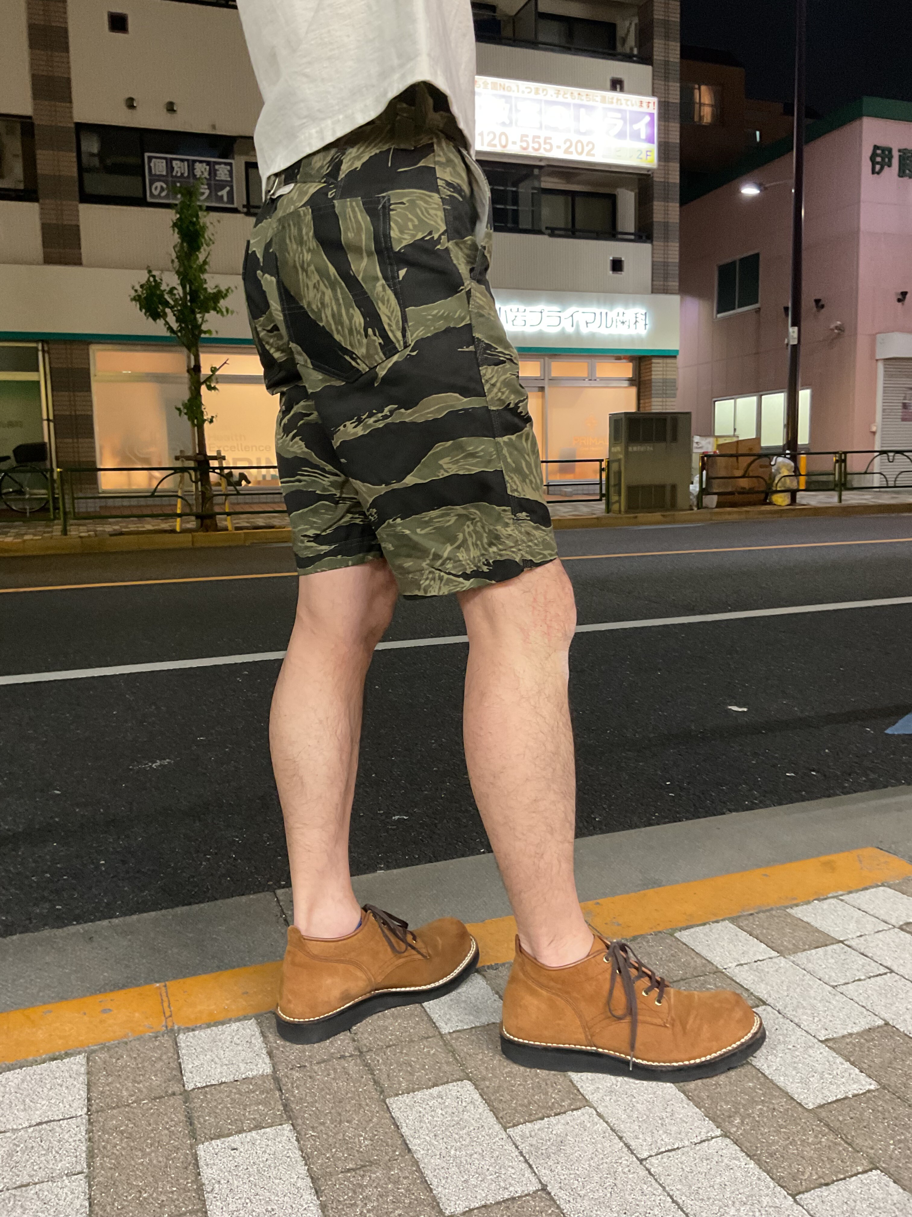 エイトジー！！JOHN WAYNE TIGER SHORT PANTS カモフラージュ柄