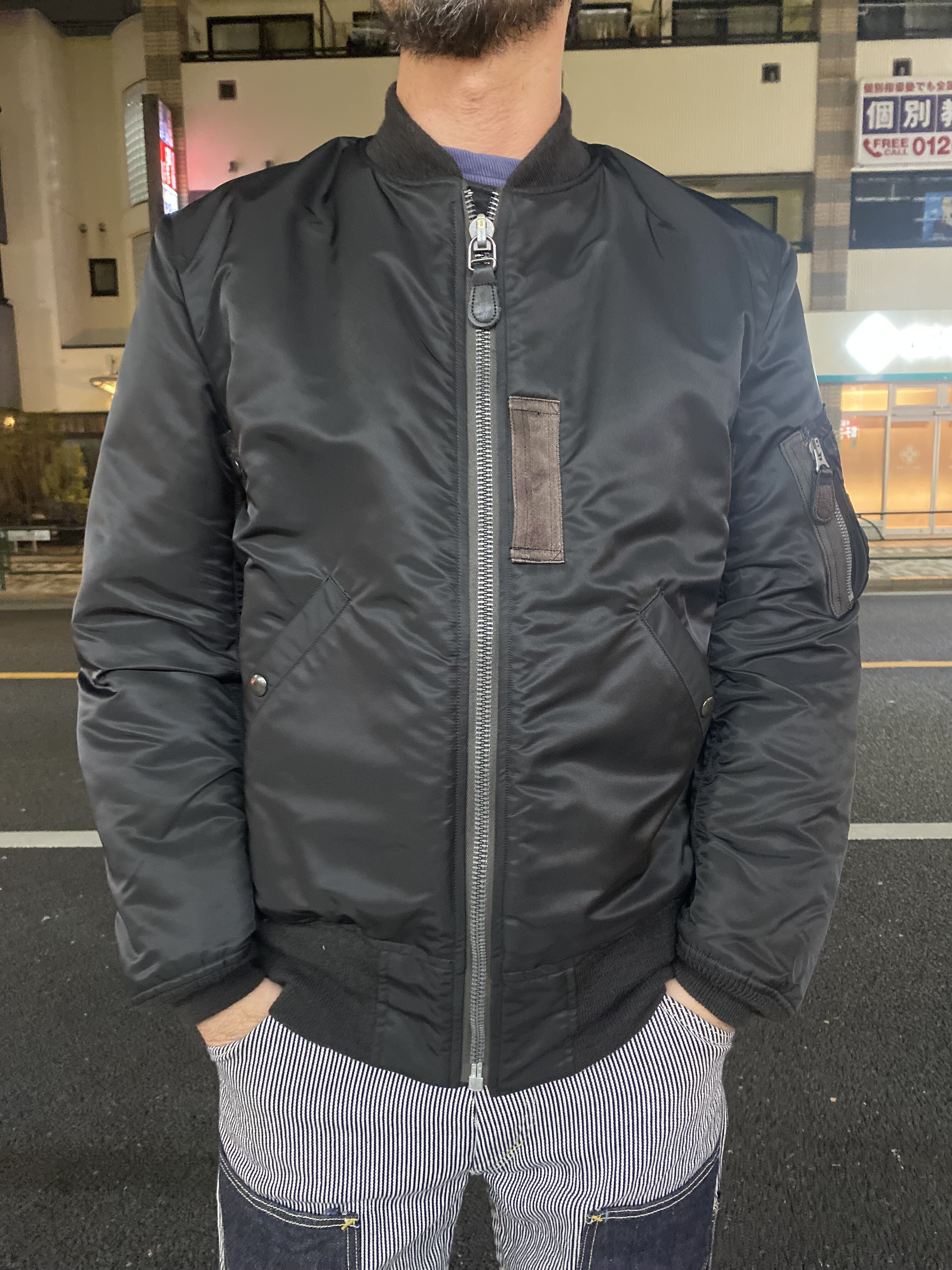 バズリクソンンズ！ウィリアムギブソンコレクション！ブラックMA-1