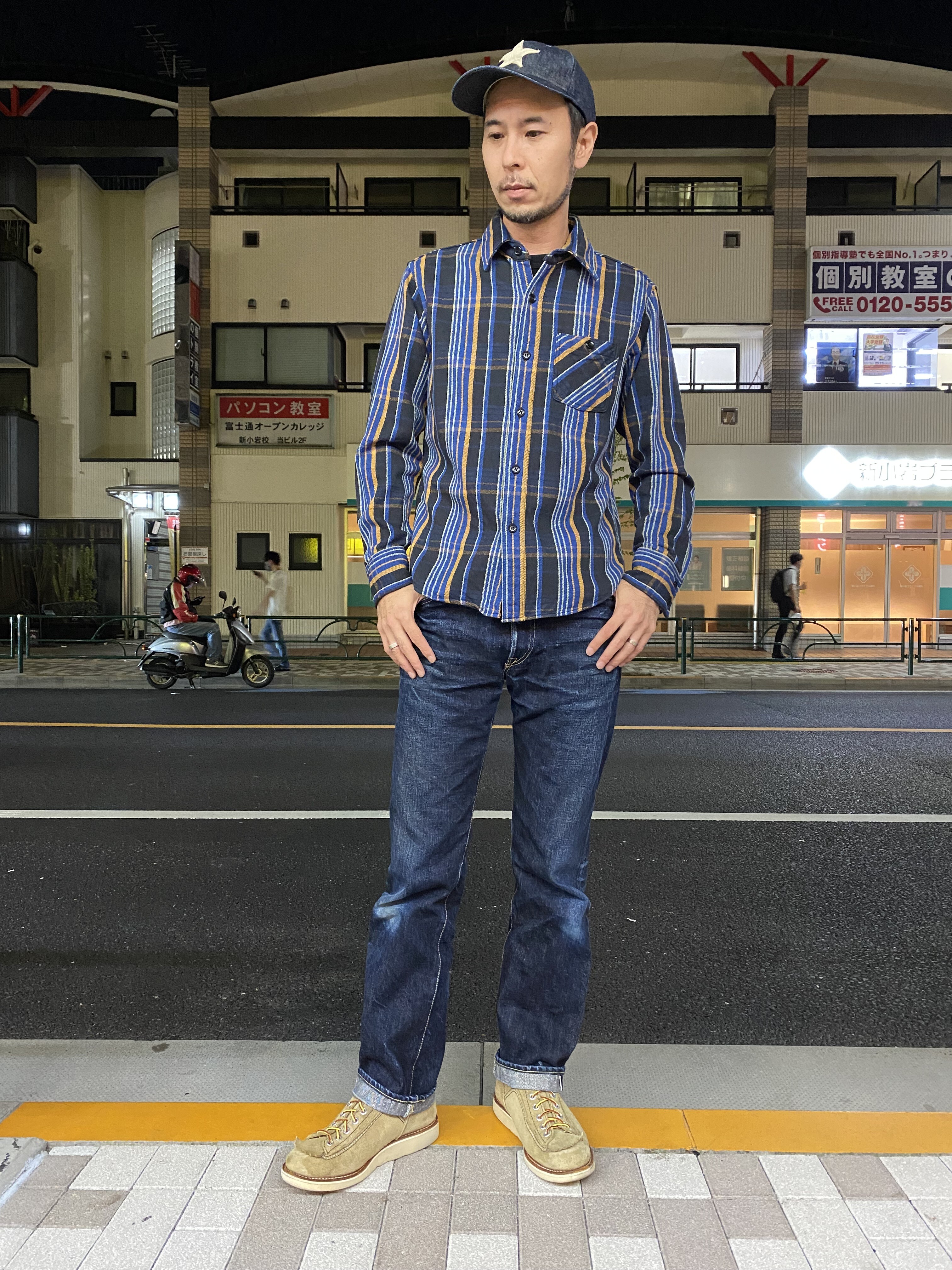 デラックスウエアシャツ 長袖-ヘビーネルシャツ