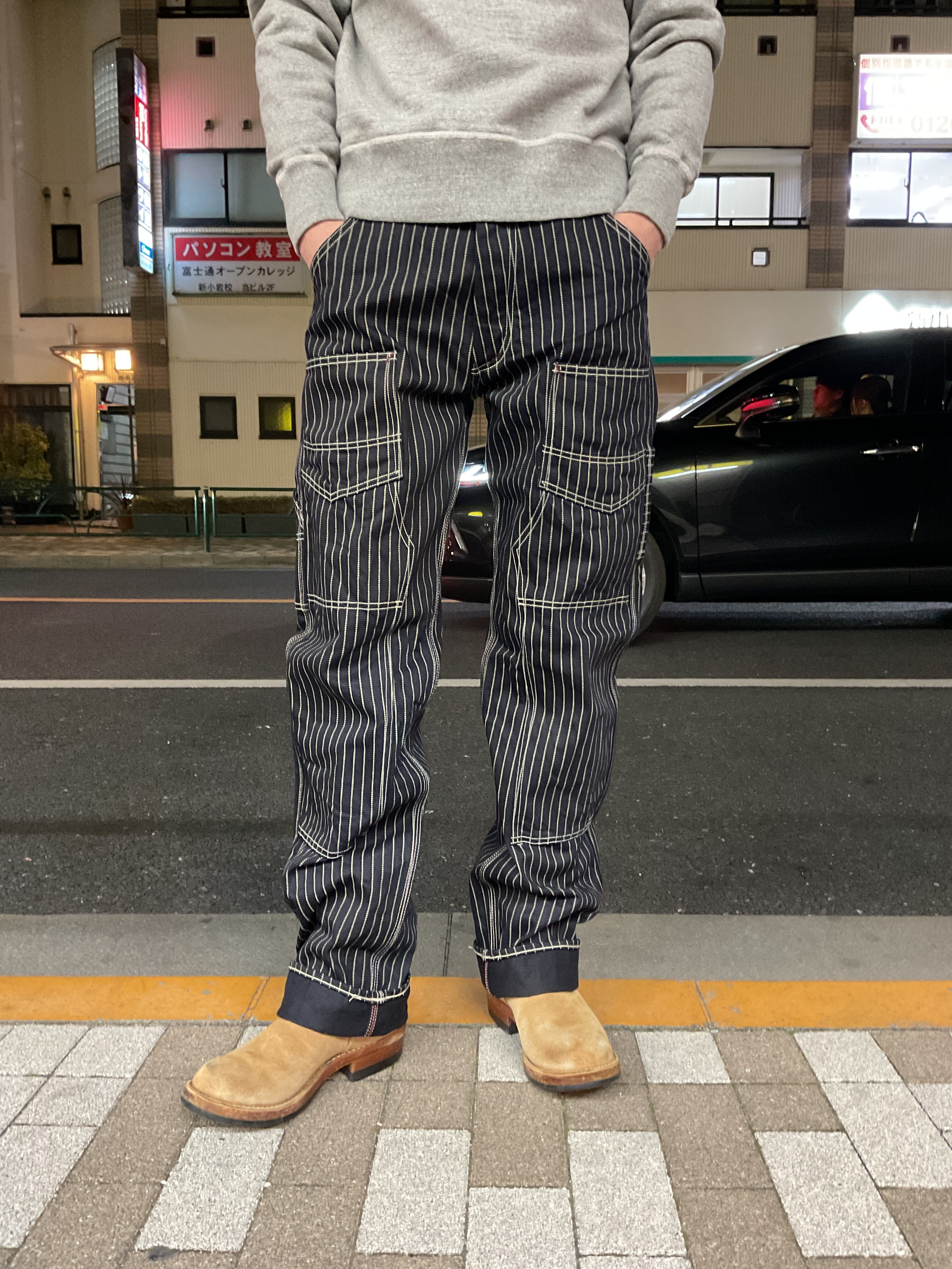 エイトジー ！！ウォバッシュストライプワークパンツ！！サイズが揃い