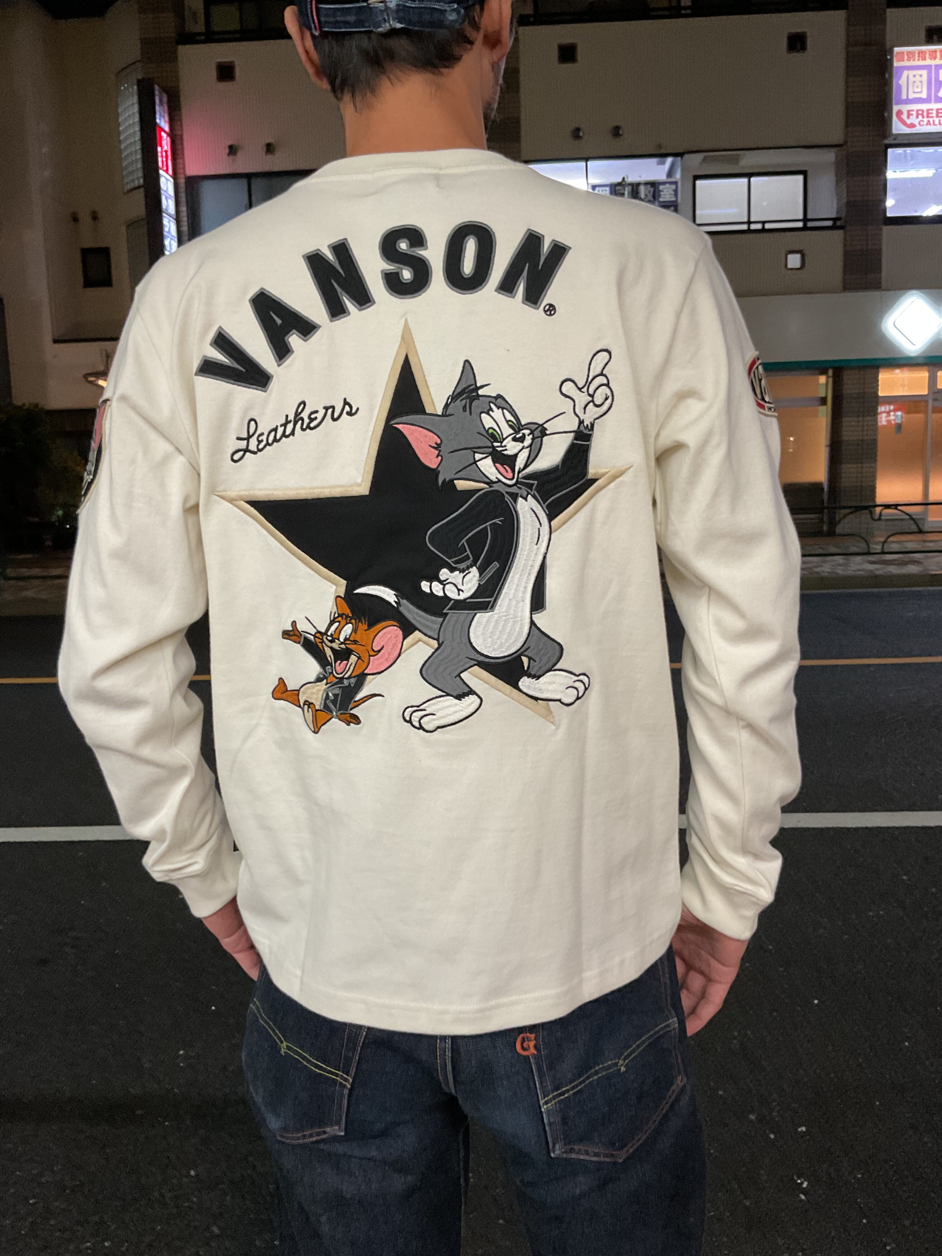 バンソン トムとジェリー ロンT 長袖 Tシャツ ロンT ティーシャツ