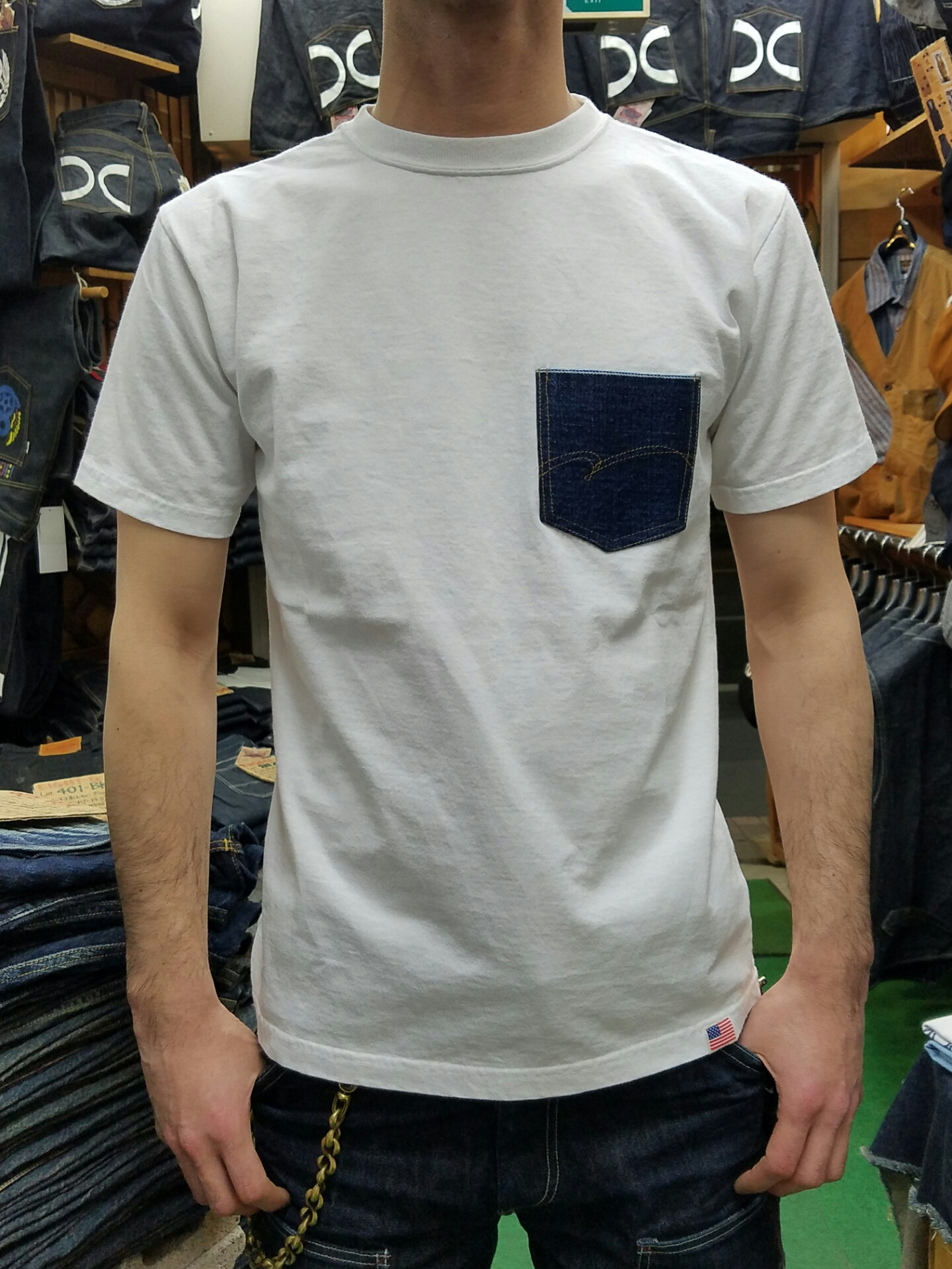 ダルチザン デニムポケットtシャツ Gパン屋サカイ