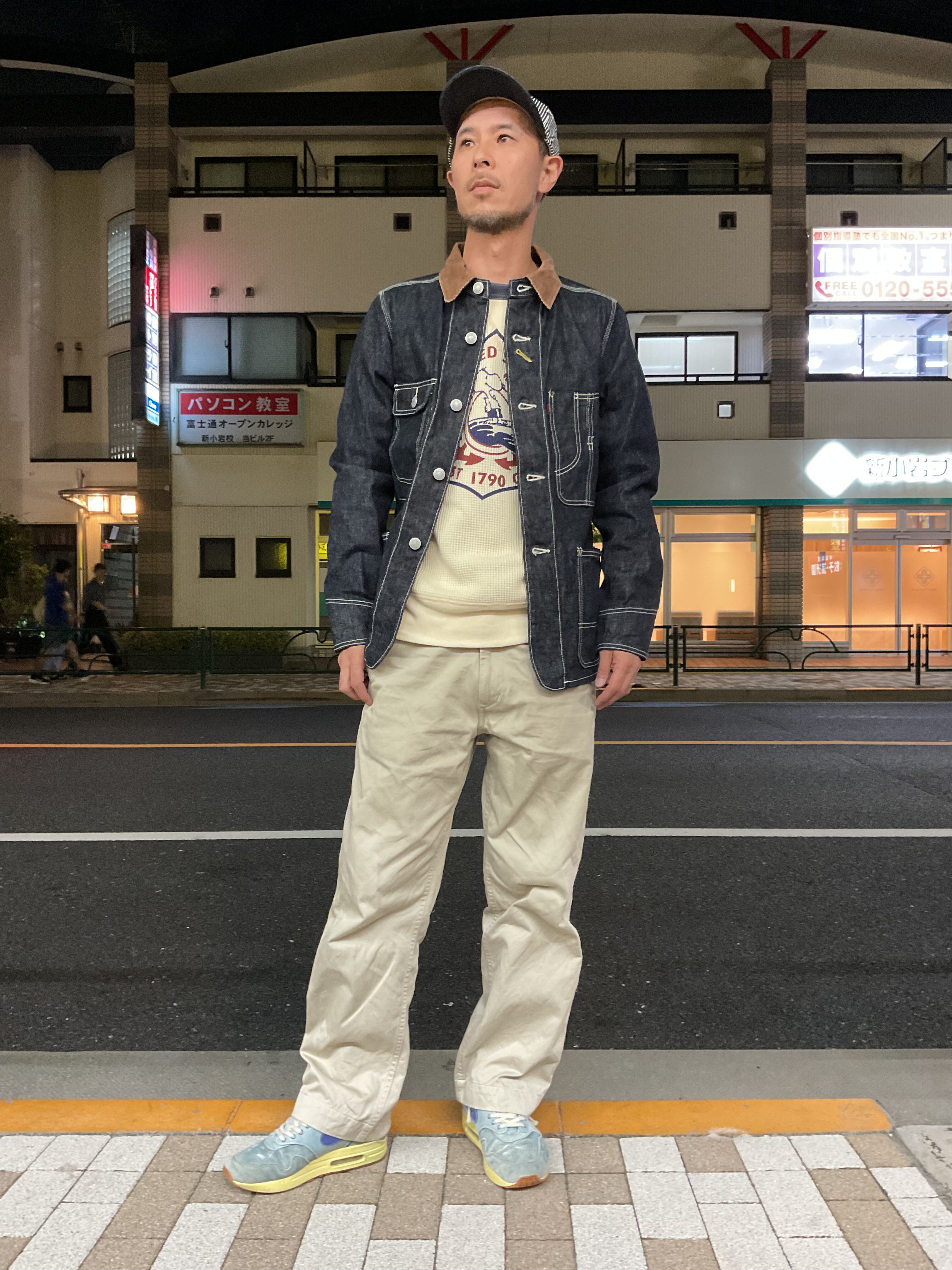 エイトジー！デニムカバーオール・コーデュロイ襟！！ : Gパン屋サカイ