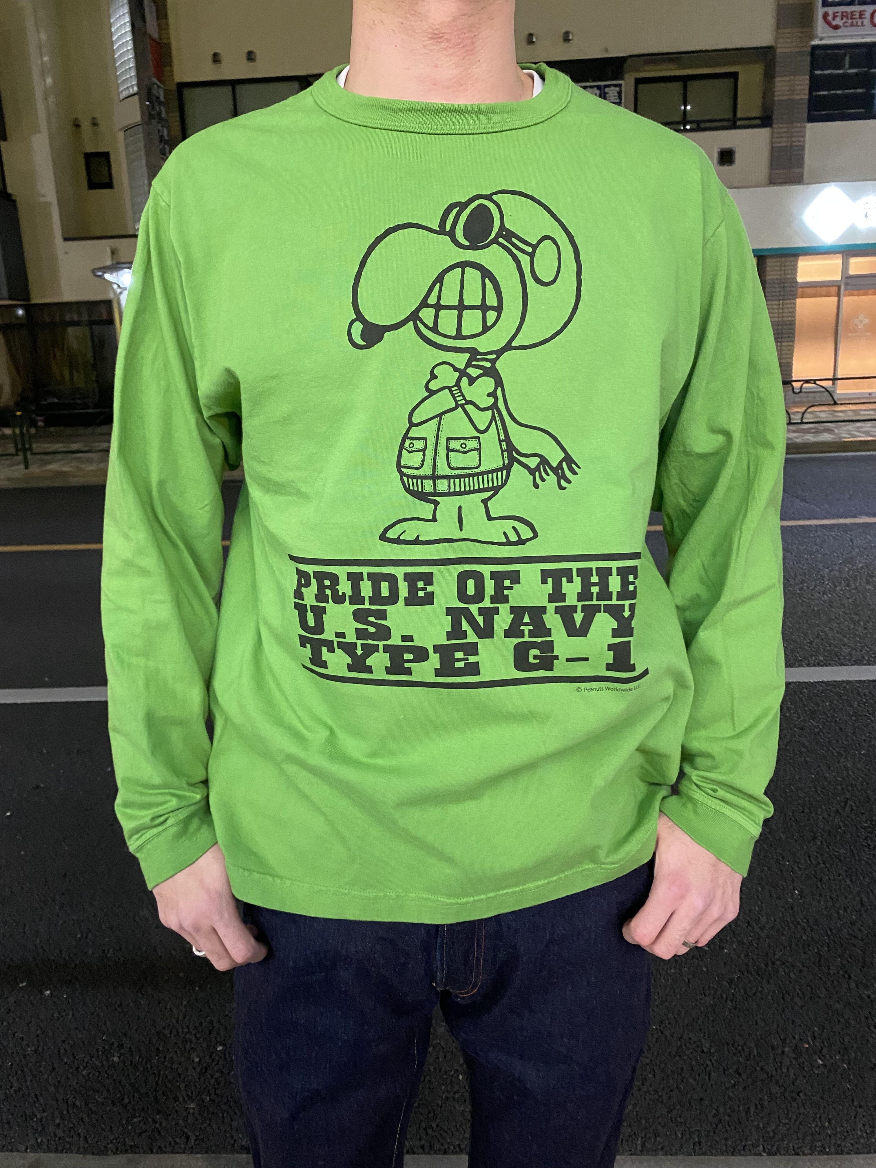 バズリクソンズ×ピーナッツ！ロンT“PRIDE OF THE U.S. NAVY”！！ : G
