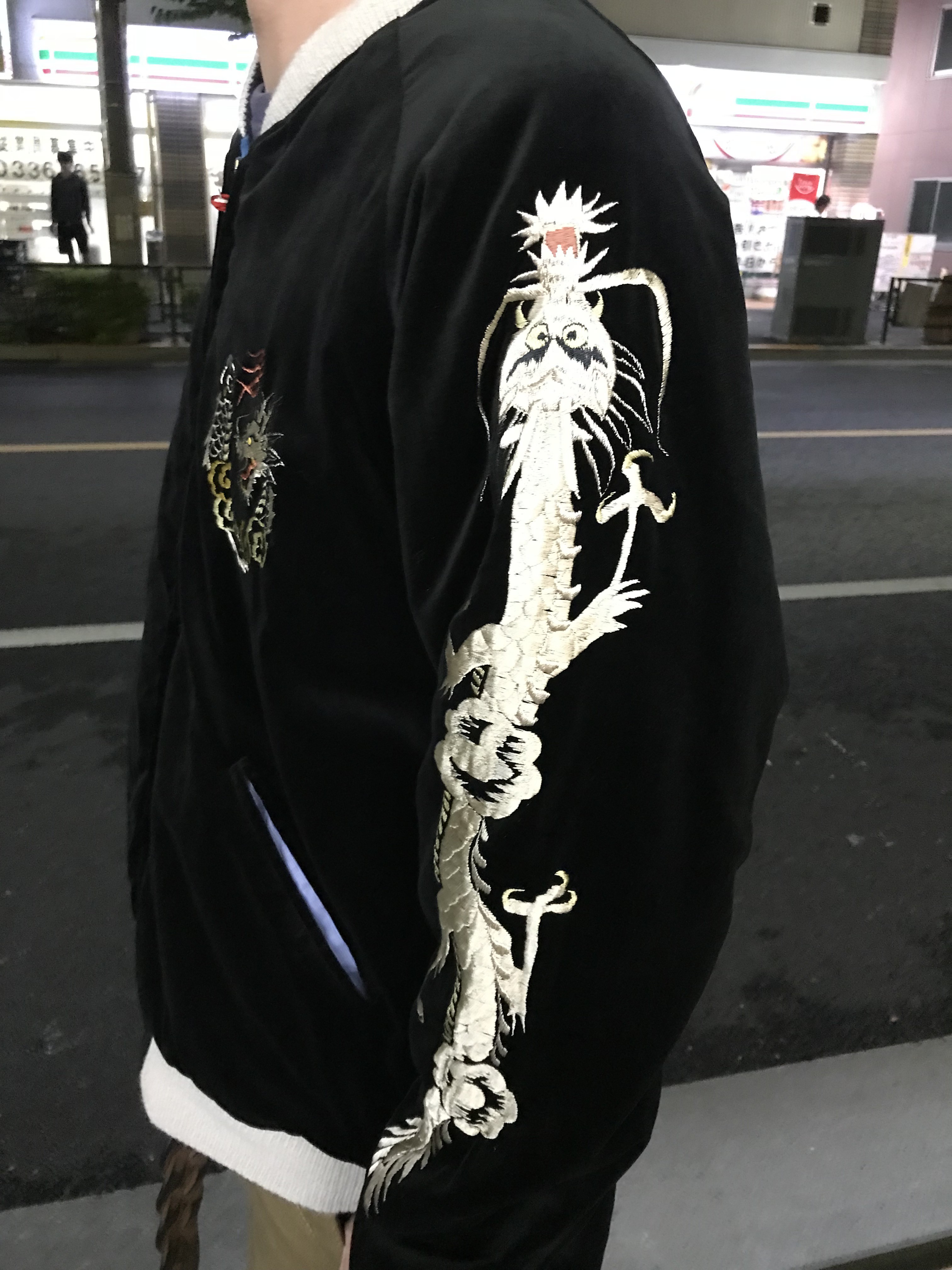 別珍スカジャン　黒 2025年最新】Yahoo!オークション -スカジャン別珍の中古品・新品