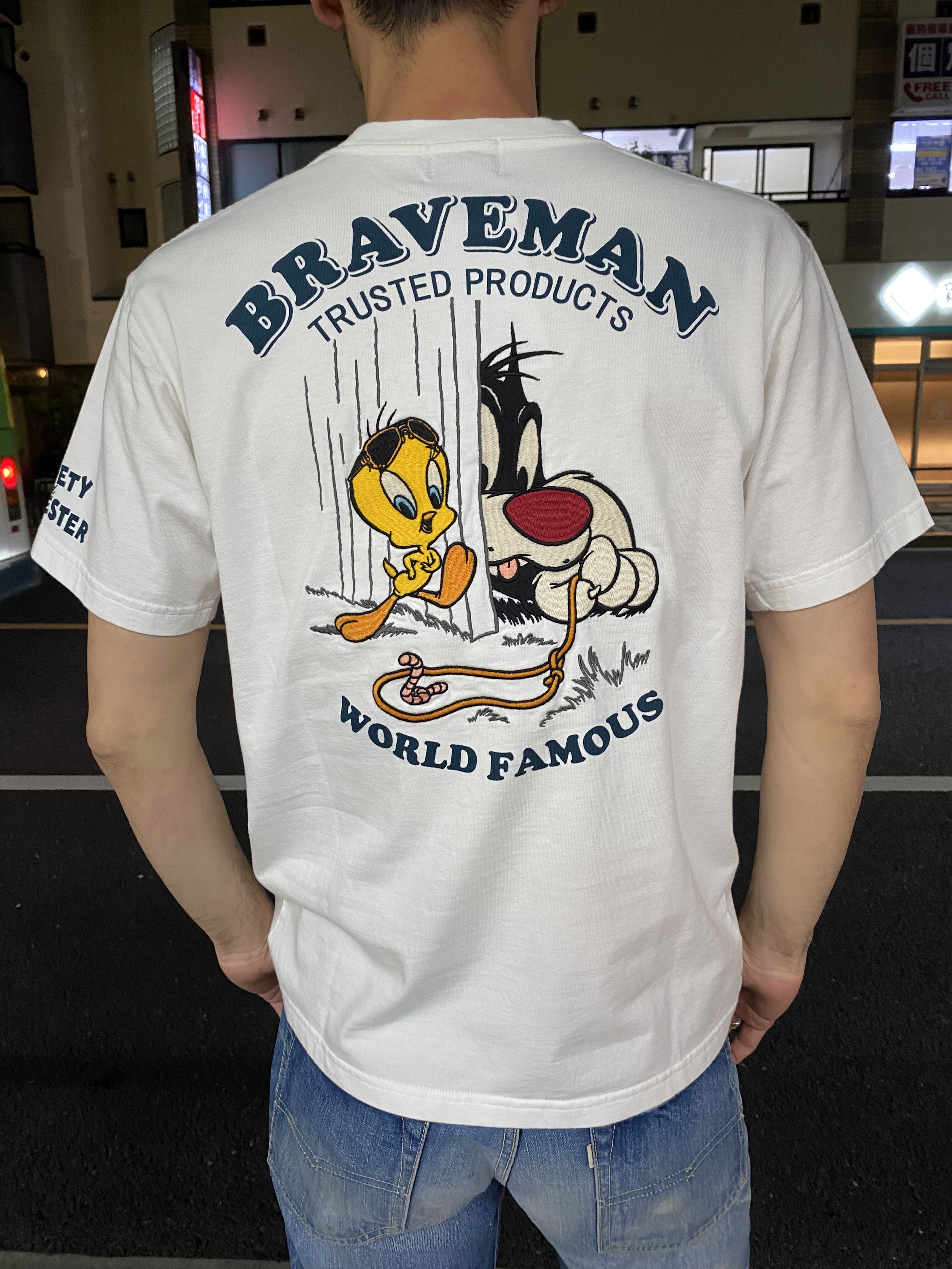 ブレイブマン] ルーニーテューンズ コラボ Tシャツ シルベスター