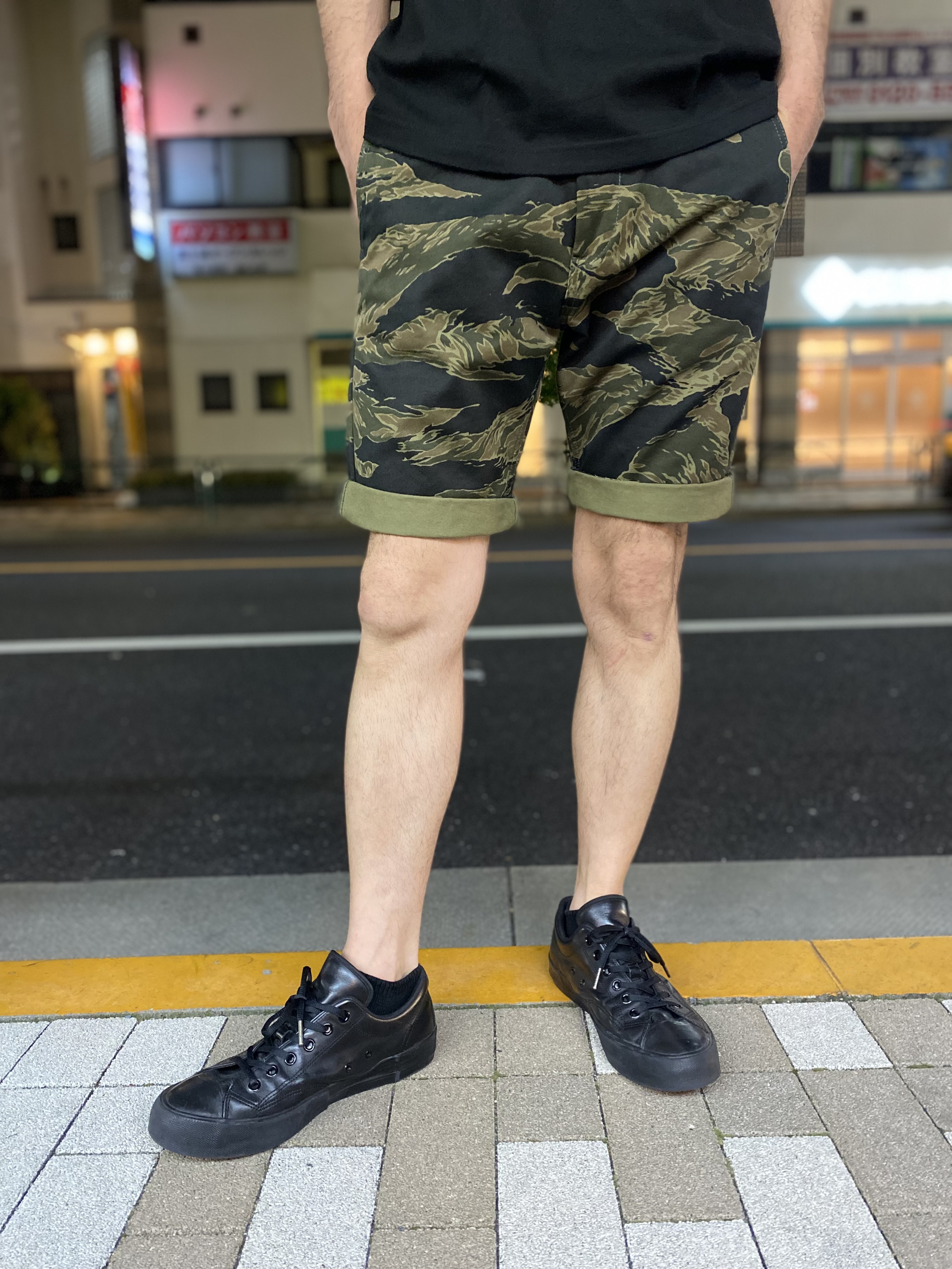 送料無料 エイトジー タイガーカモ ハーフパンツ EIGHT-G