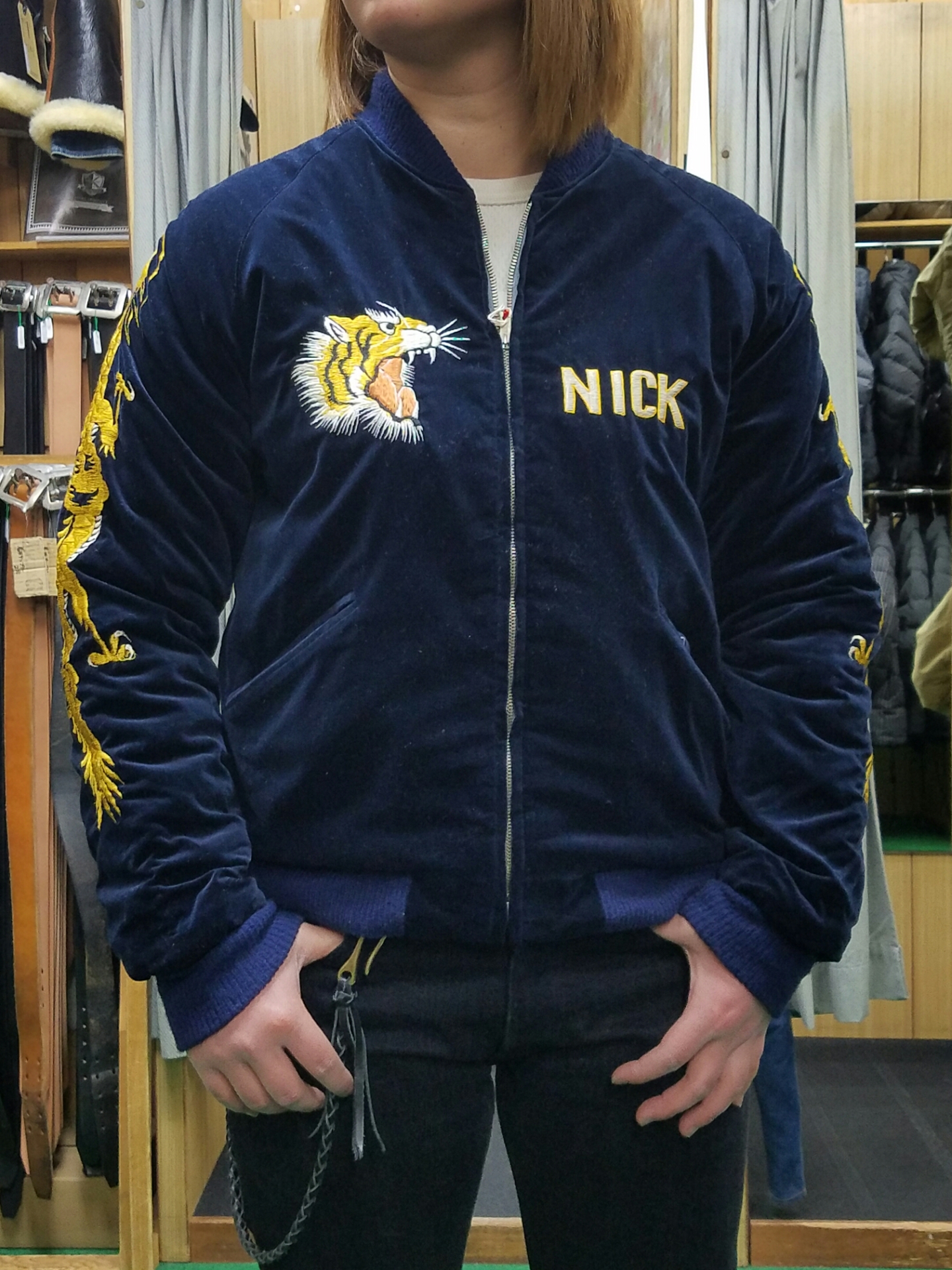 海兵隊刺繍スカジャン NICK 海兵隊刺繍スカジャン NICK