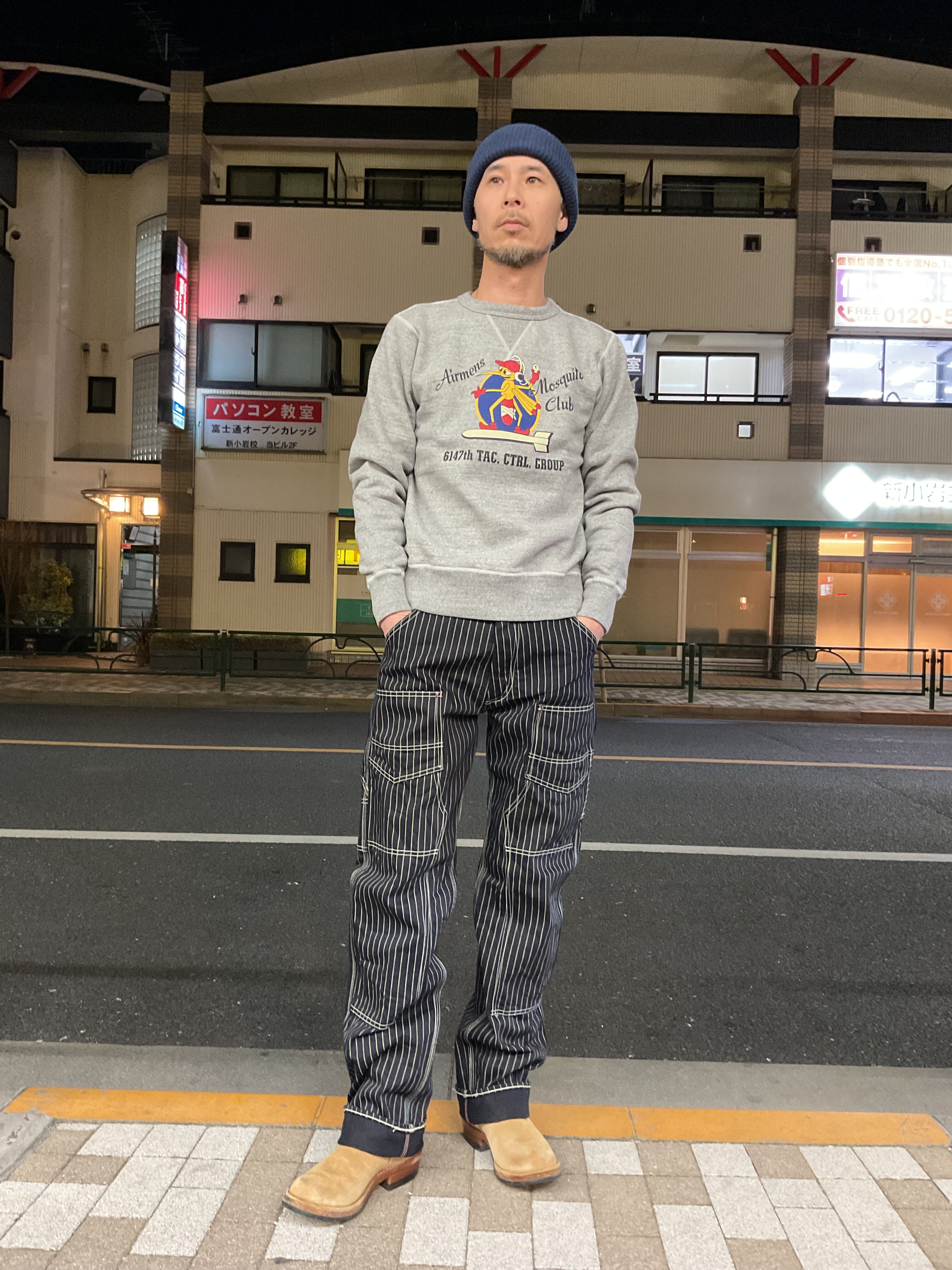 美品】EIGHTG ウォバッシュ ワークパンツ W33 EIGHT-G(エイトジー