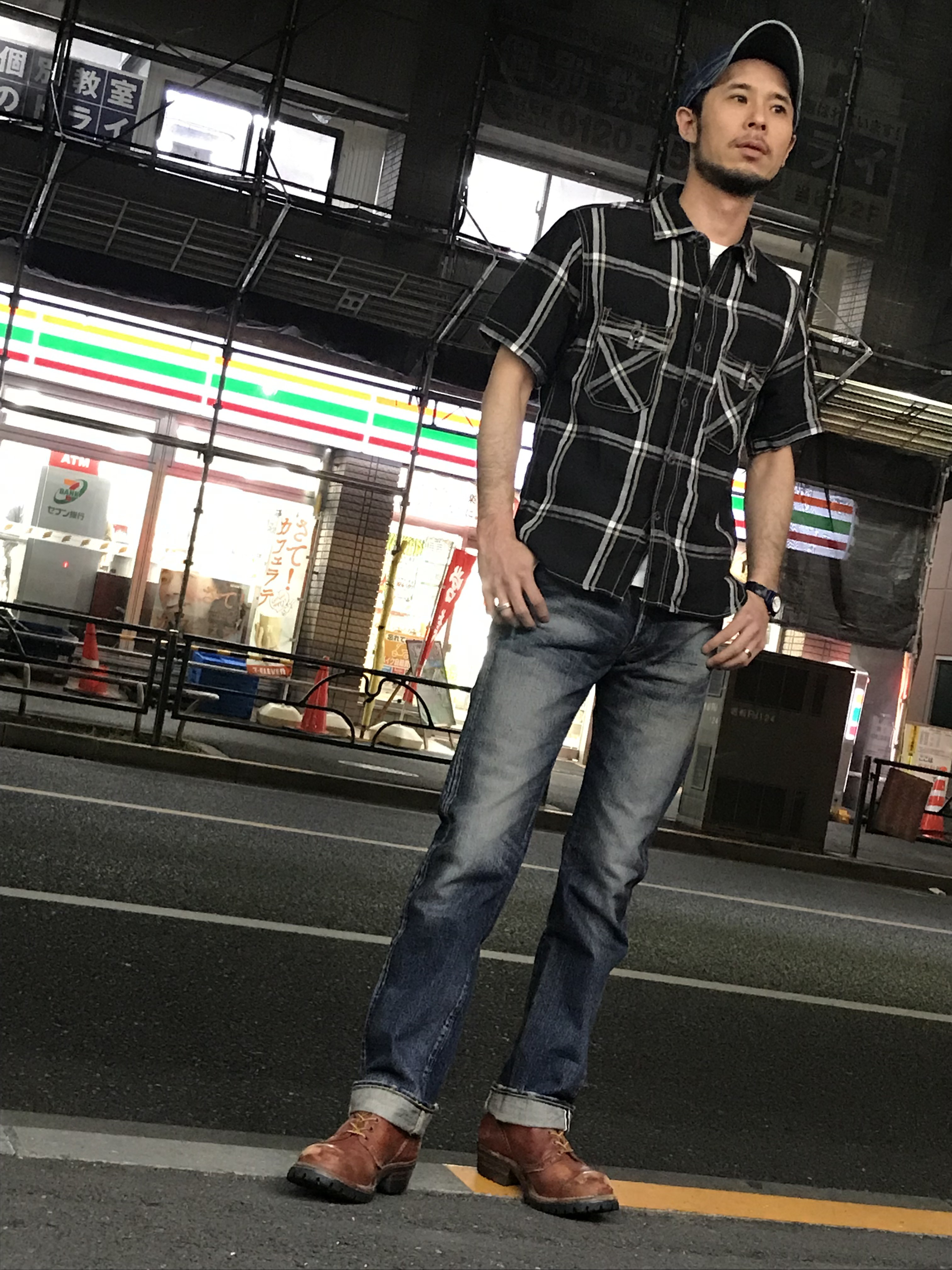 Gパン屋サカイ
	  エイトジー！半袖麻チェックワークシャツ！！
	コメント