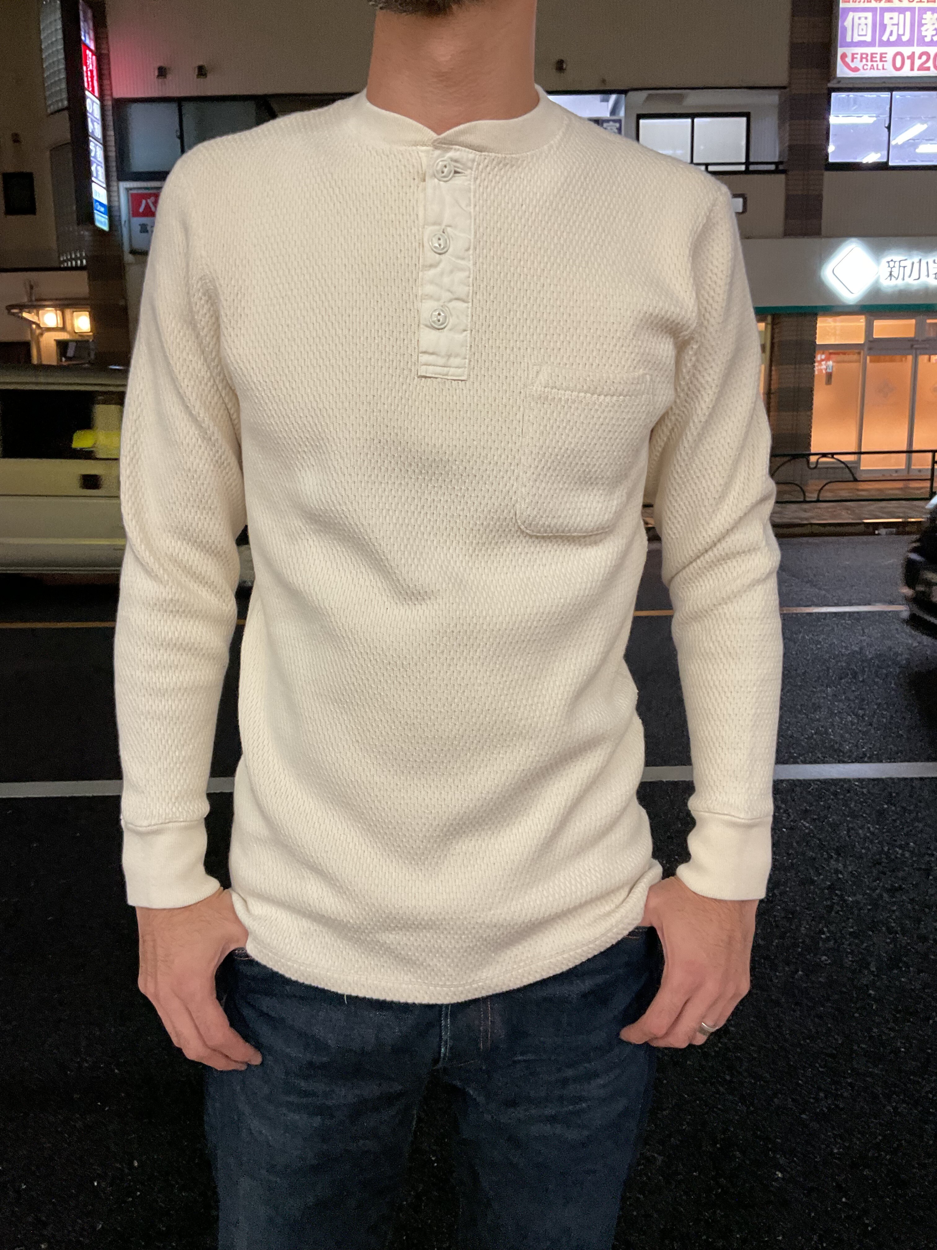 エイトジー！定番アイテム！！ヘンリーネックサーマルロンT : Gパン屋