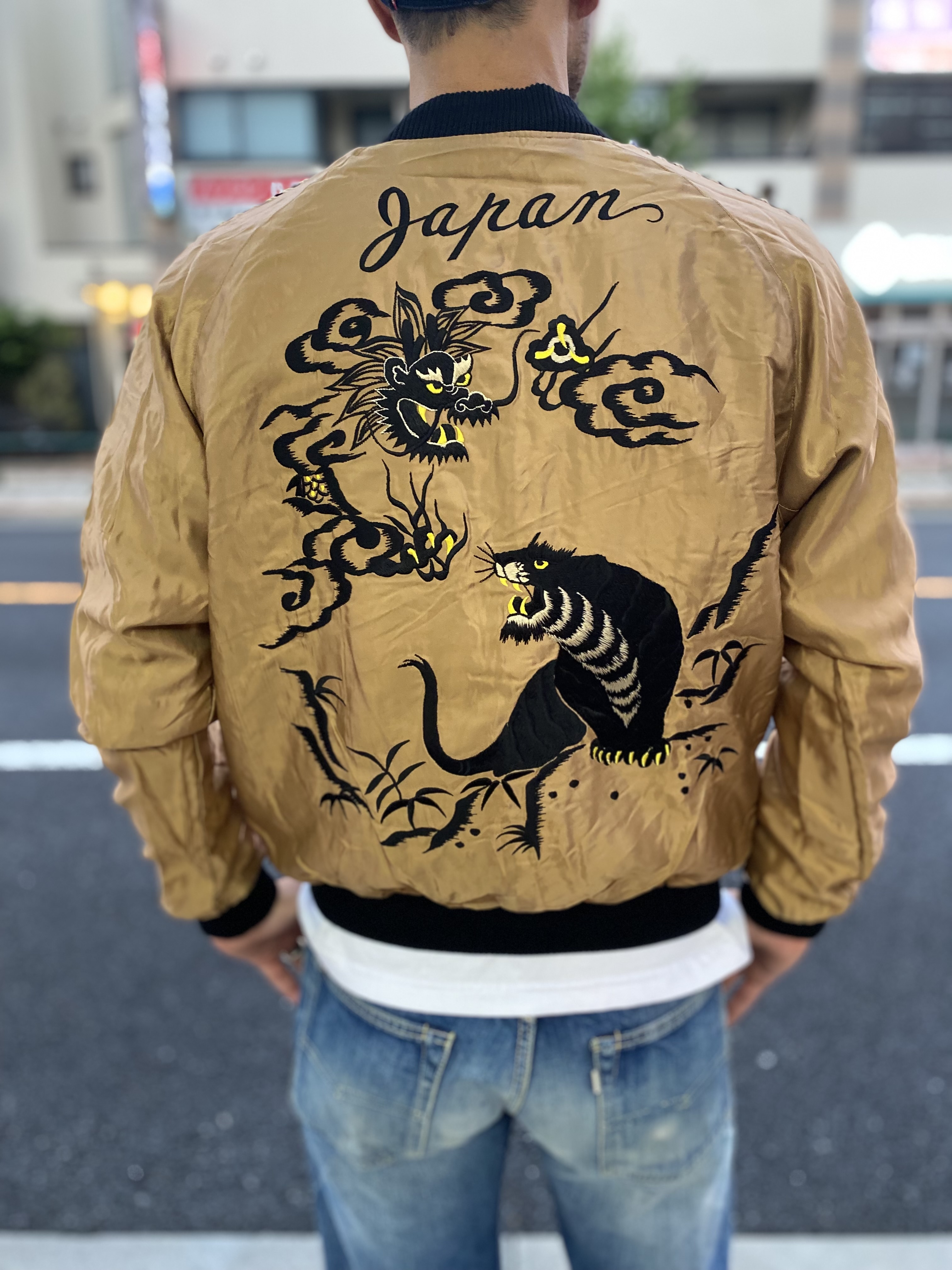 リバーシブル スカジャン オリーブブラウンBL✕新品 リバーシブル スカジャン オリーブブラウンBL✕新品 (テーラー