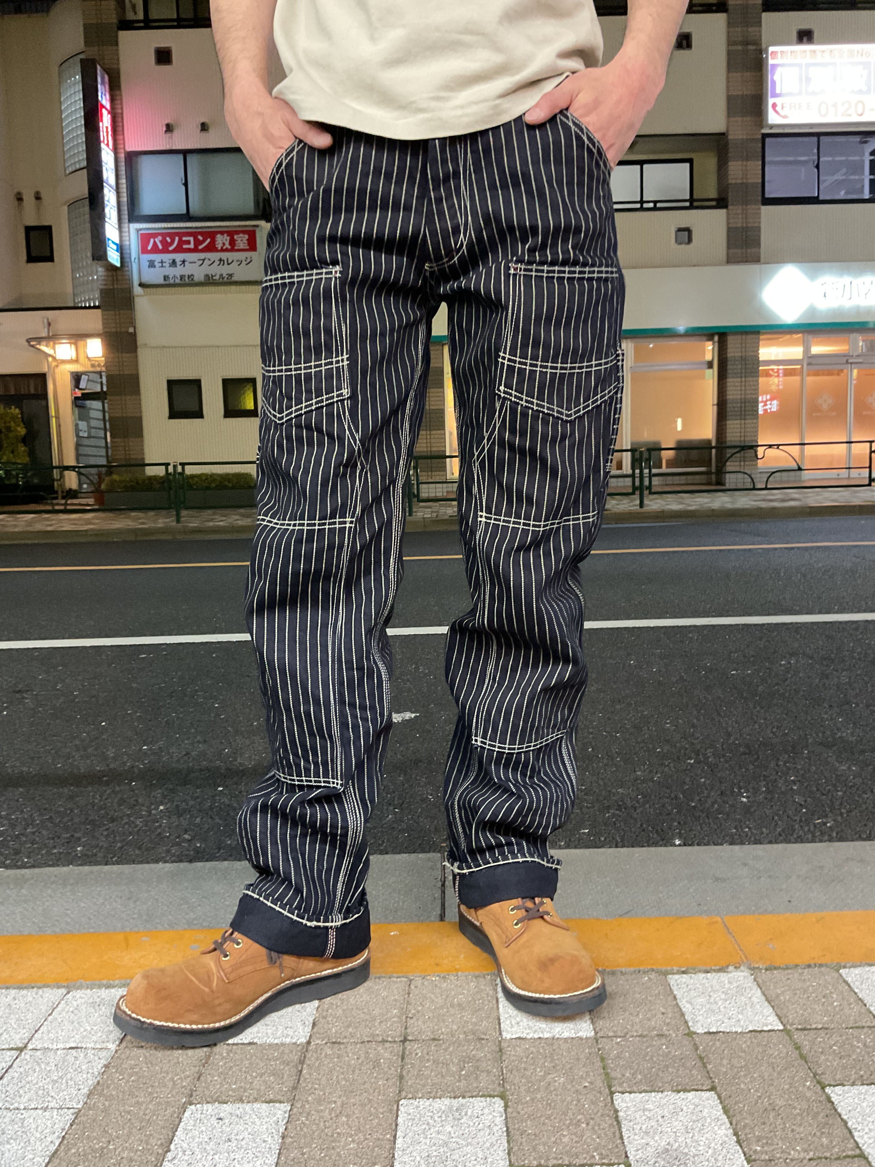 エイトジー ！！ウォバッシュストライプワークパンツ！！サイズ揃い