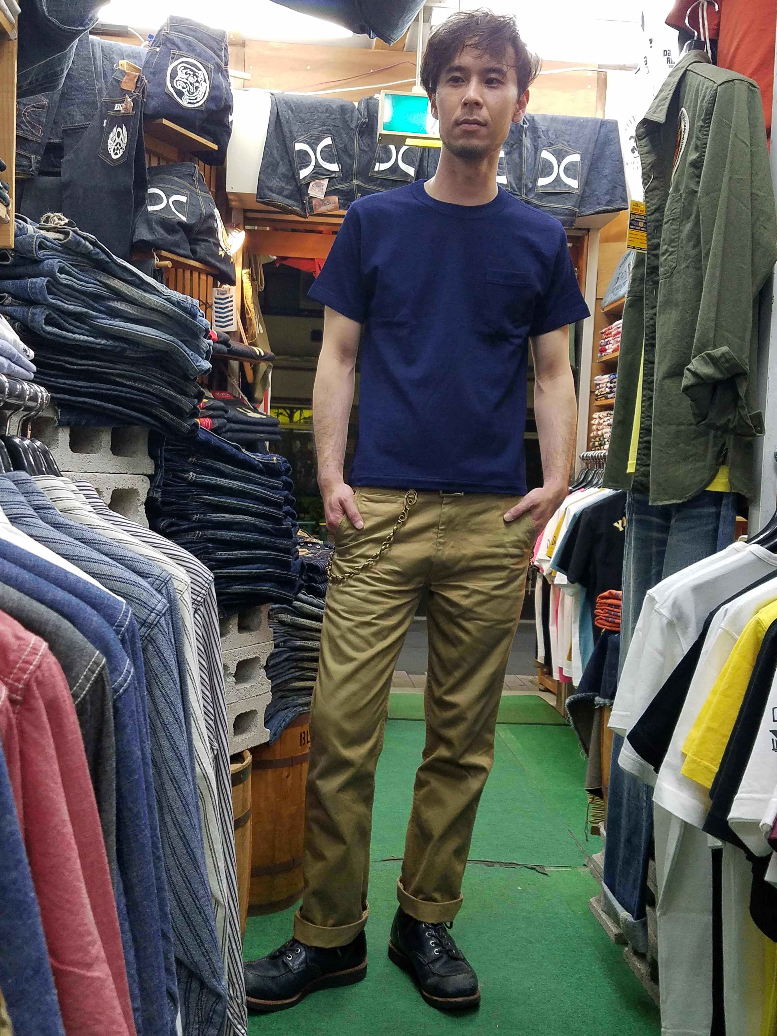 ウエアハウス！インディゴポケットTシャツ！！(o≧▽≦)ﾉ : Gパン屋サカイ