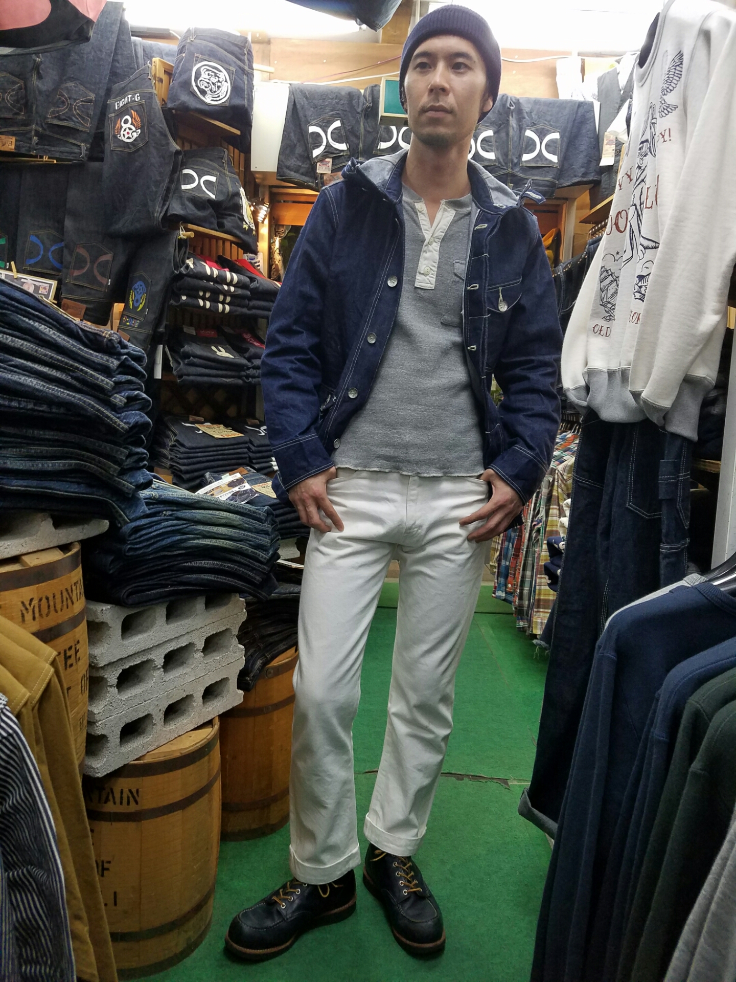 エイトジーの新作！デニムフーデッドパーカー(｡•̀ᴗ-)و ̑̑✧ : Gパン屋