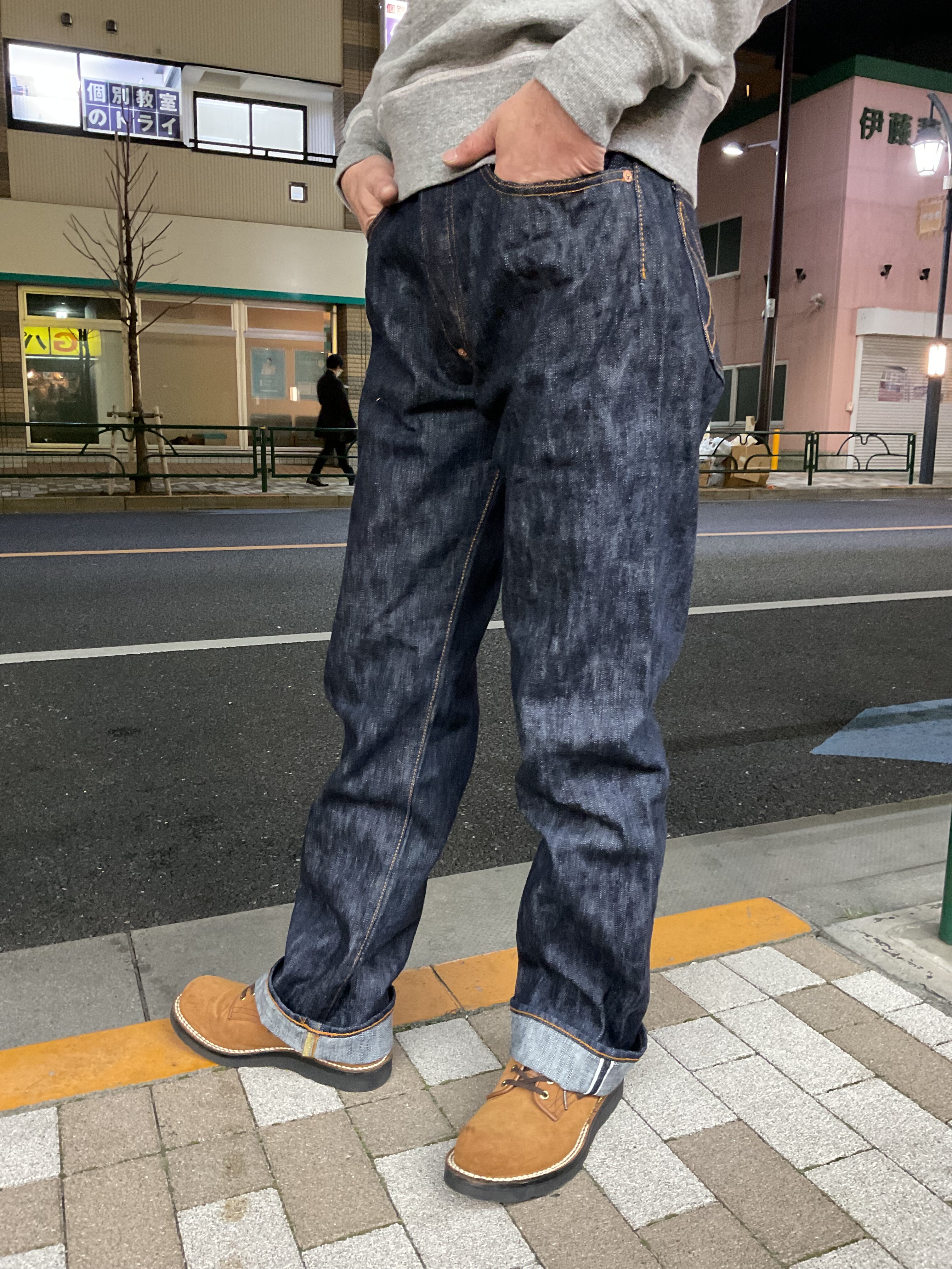 エイトジー 男デニム第一弾 805-WA 19オンスデニム・ルーズストレート 