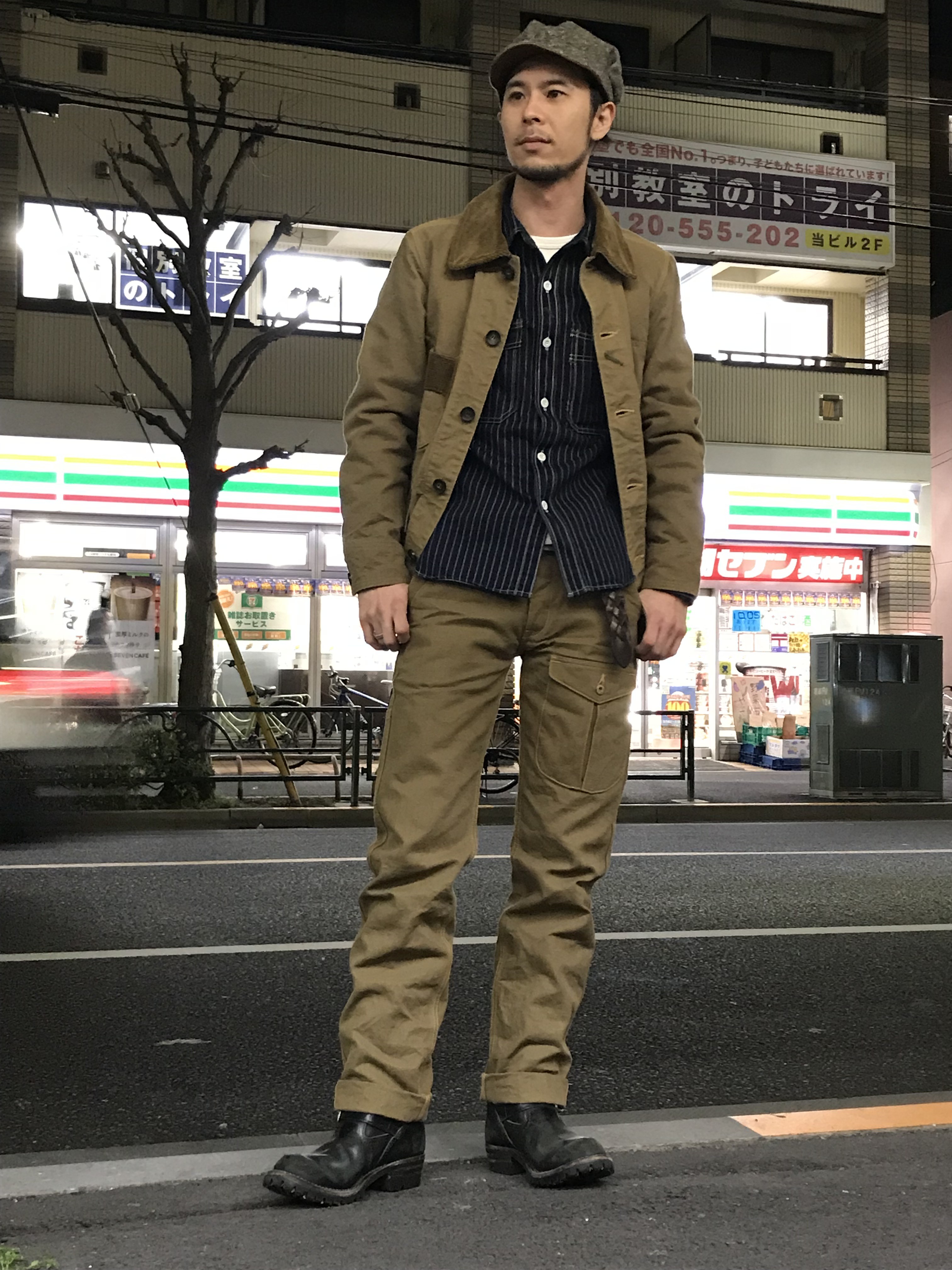 EIGHT-G エイトジー フーデッドパーカー カバーオール Mサイズ EIGHT-G エイトジー フーデッドパーカー カバーオール Mサイズ