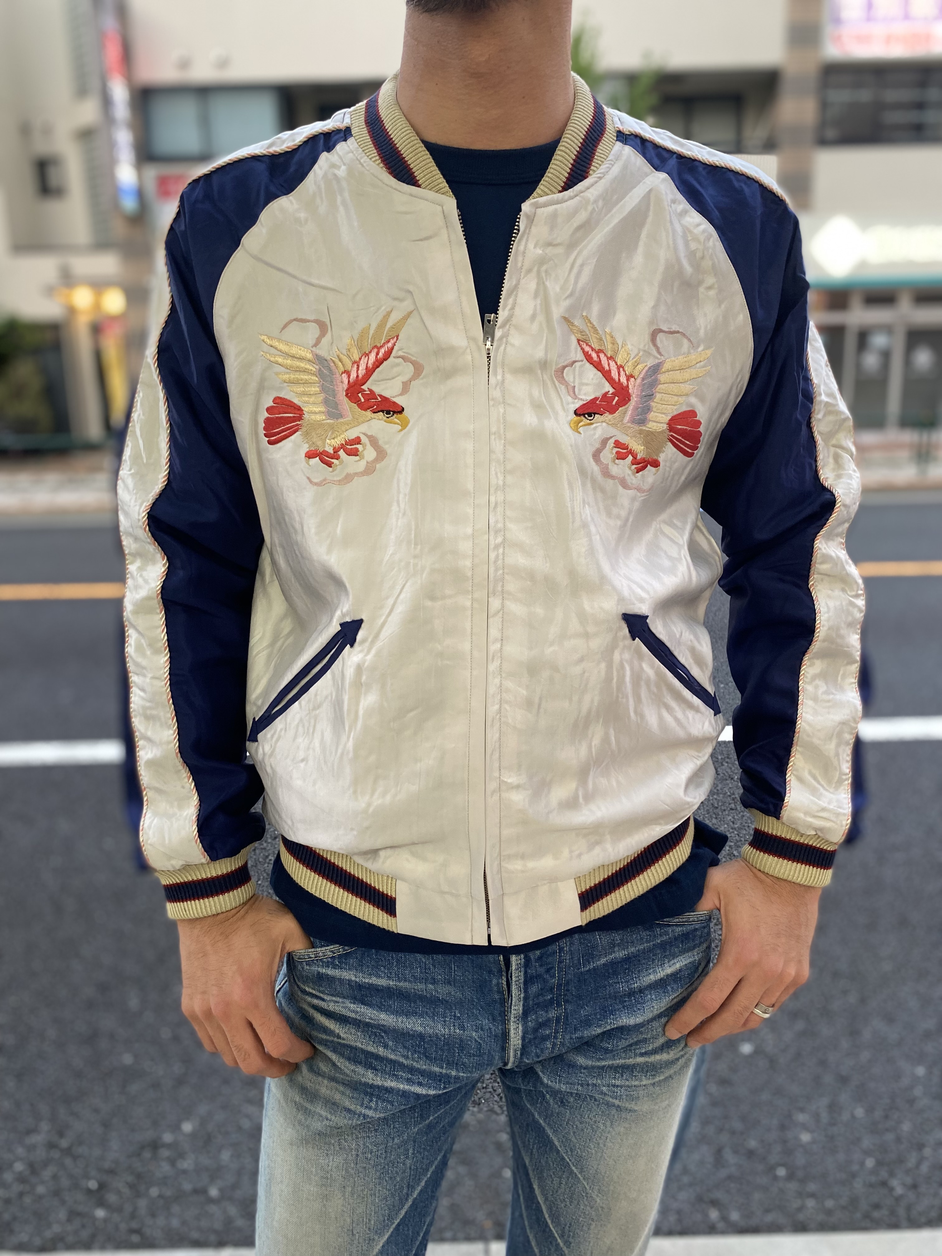テーラー東洋！！スカジャン RED EAGLE × TIGER HEAD！！ : G