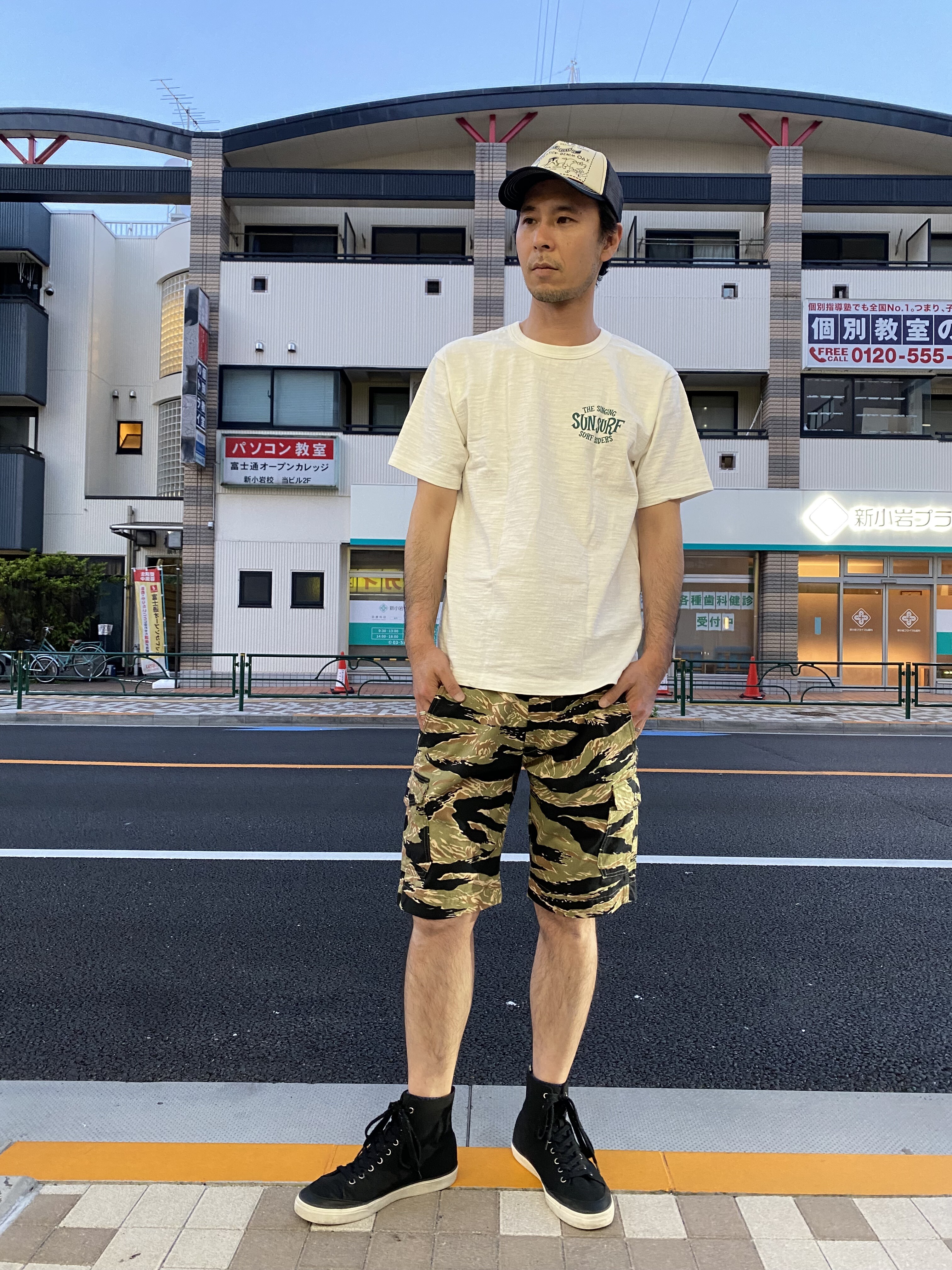 EIGHT-G タイガーカモ 8SP-12 SHORT PANTS EIGHT-G（エイトジー） ショートパンツ 8SP-12 タイガーカモ