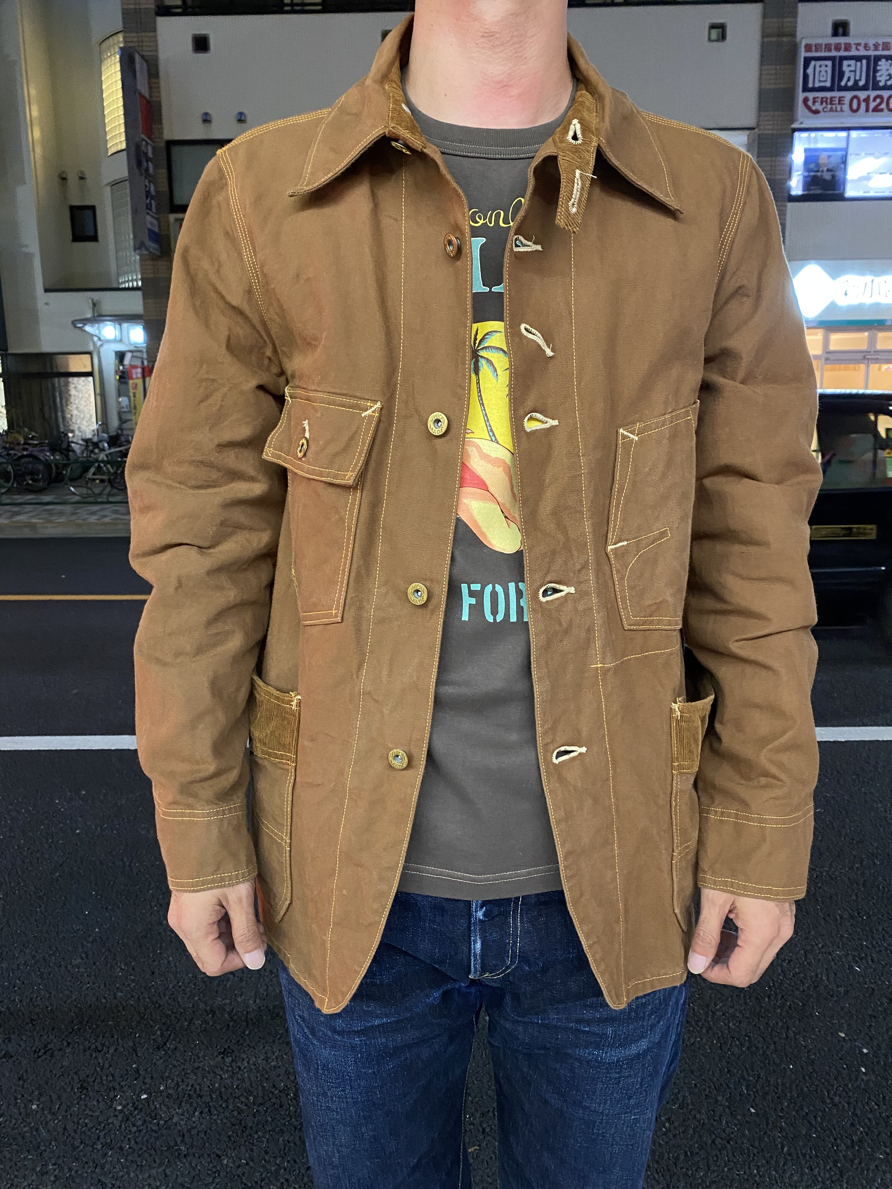 エイトジー！ 11.5オンス硫化染めダックワークコート！！ : Gパン屋サカイ