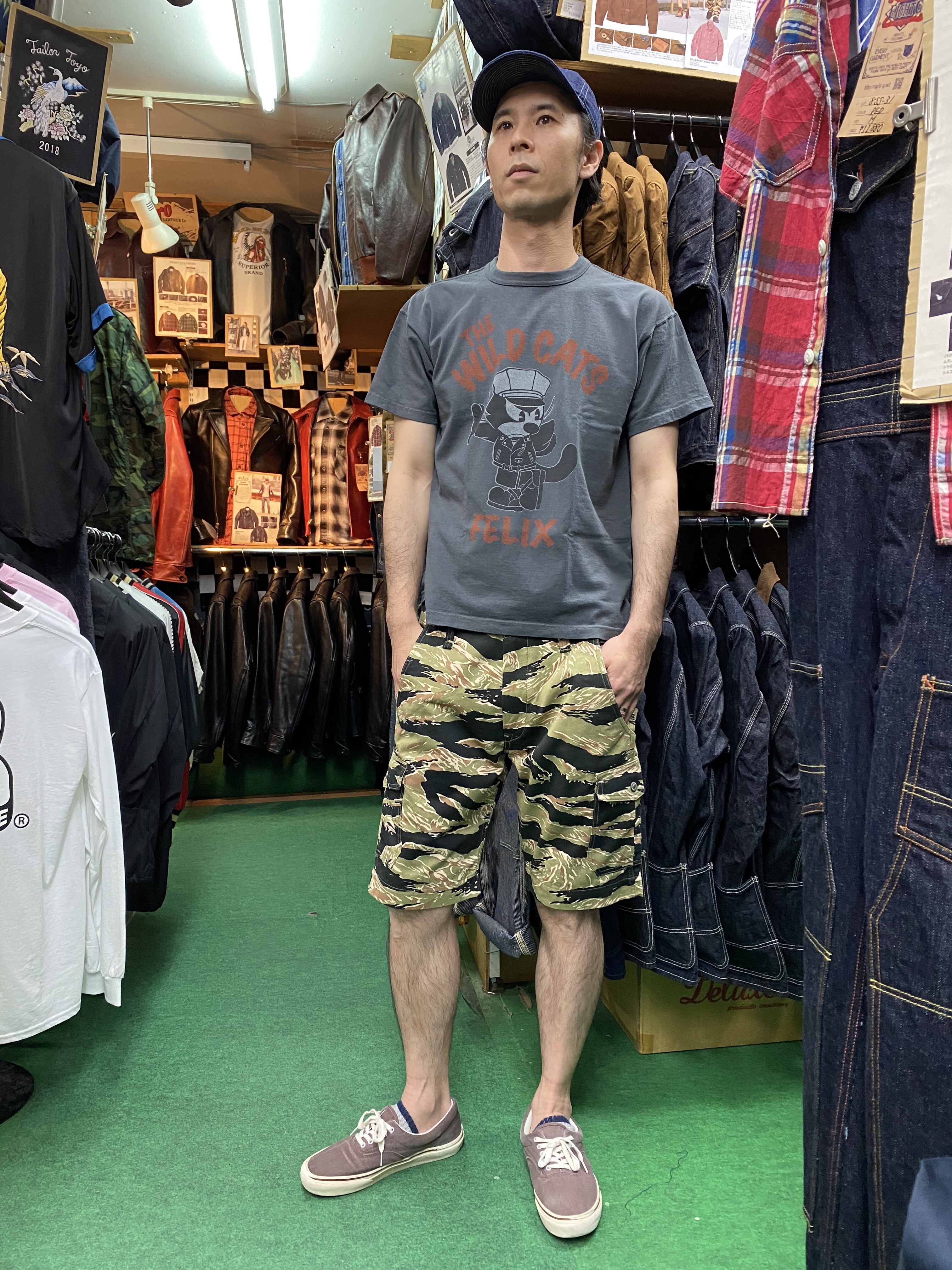 タイガーカモ　ハーフパンツ 送料無料 エイトジー タイガーカモ ハーフパンツ EIGHT-G