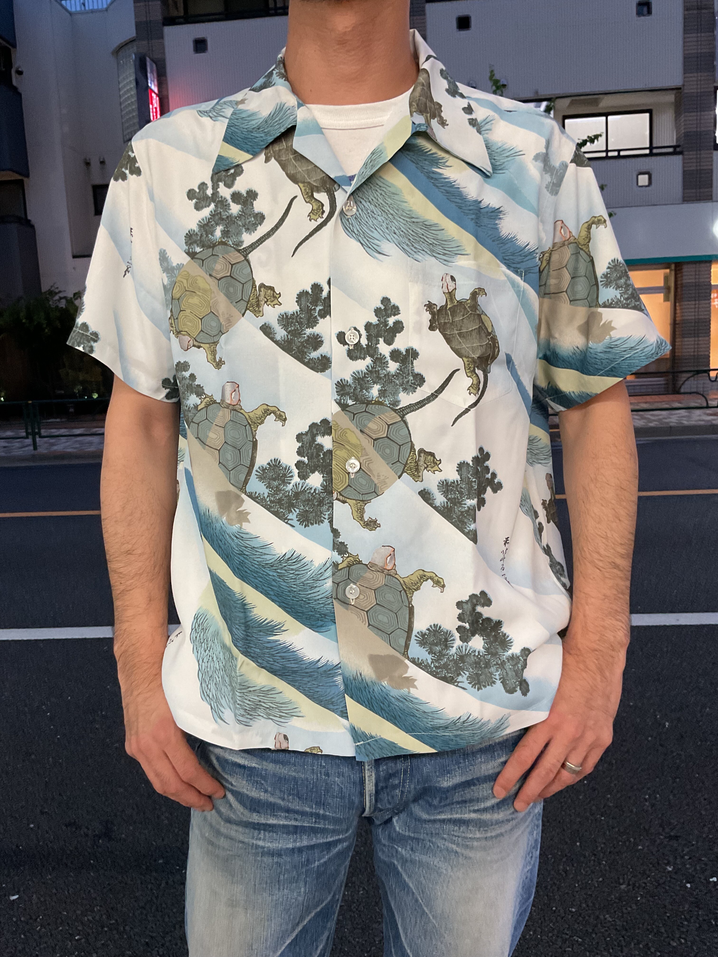 サンサーフアロハシャツ！！ 日本の意匠 by SUN SURF 葛飾北斎 “亀 