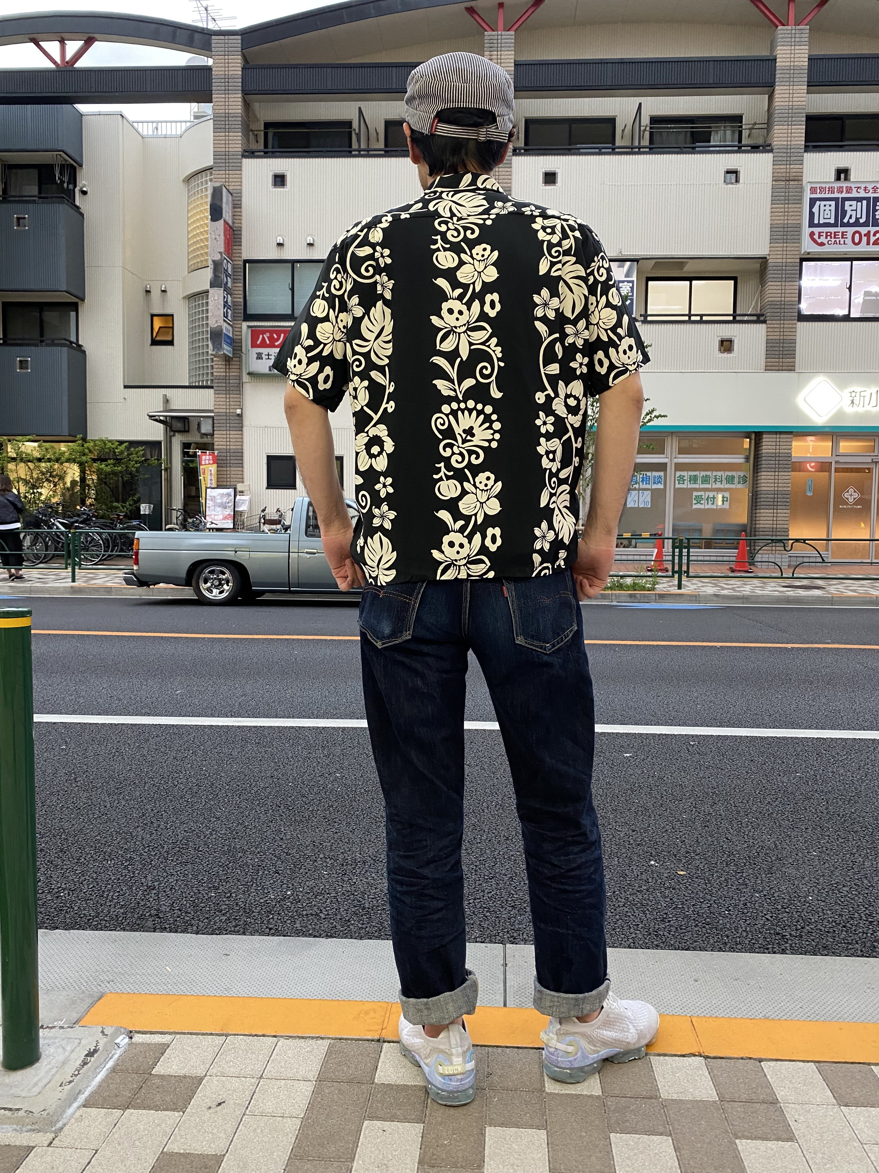 サンサーフ アロハシャツ \"HAWAIIAN SKULL BORDER\" SUN SURF サンサーフ アロハシャツ HAWAIIAN SKULL BORDER