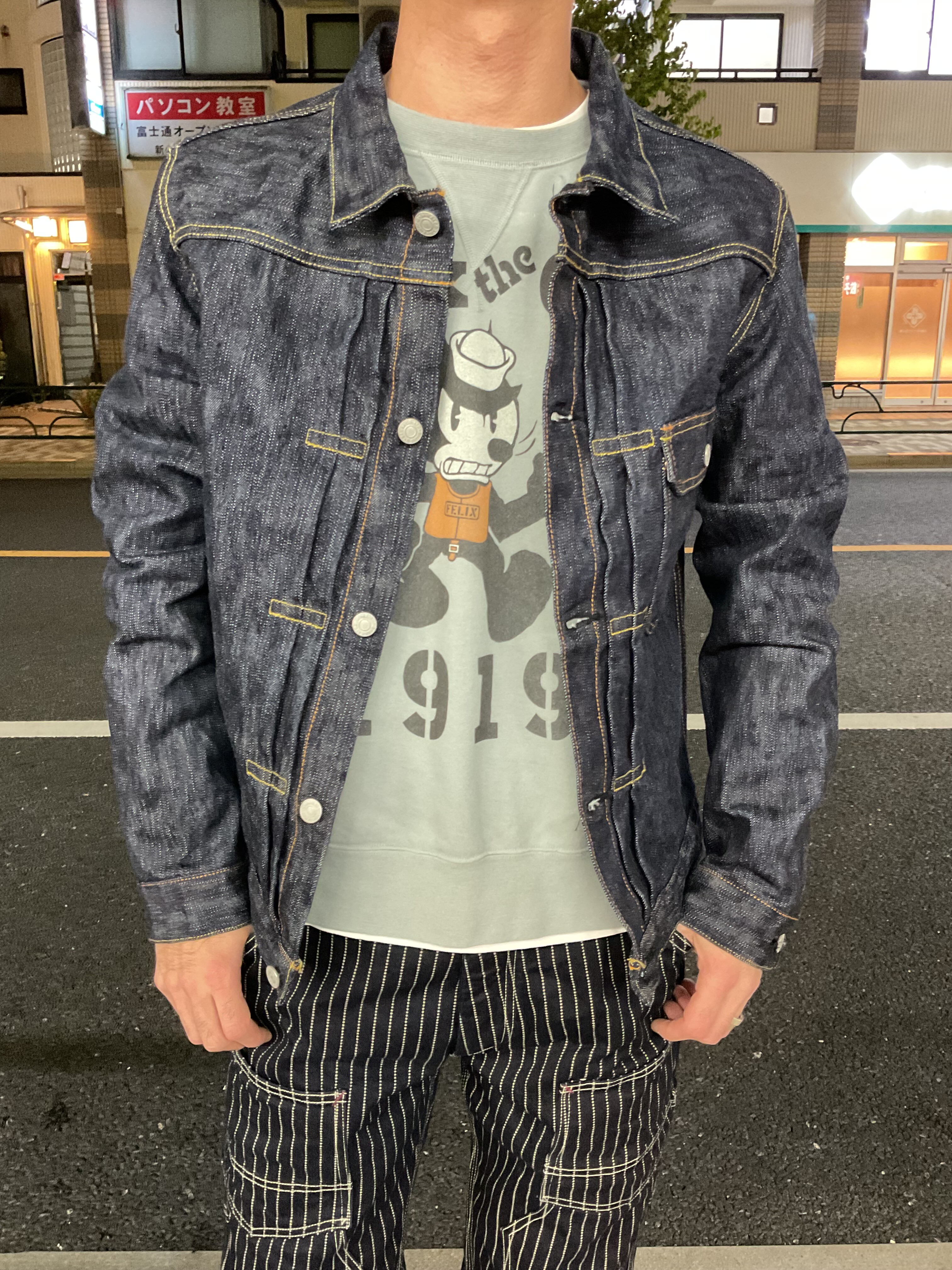 エイトジー!!男デニム第一弾デニムジャケット Gジャン1stモデル!! : G