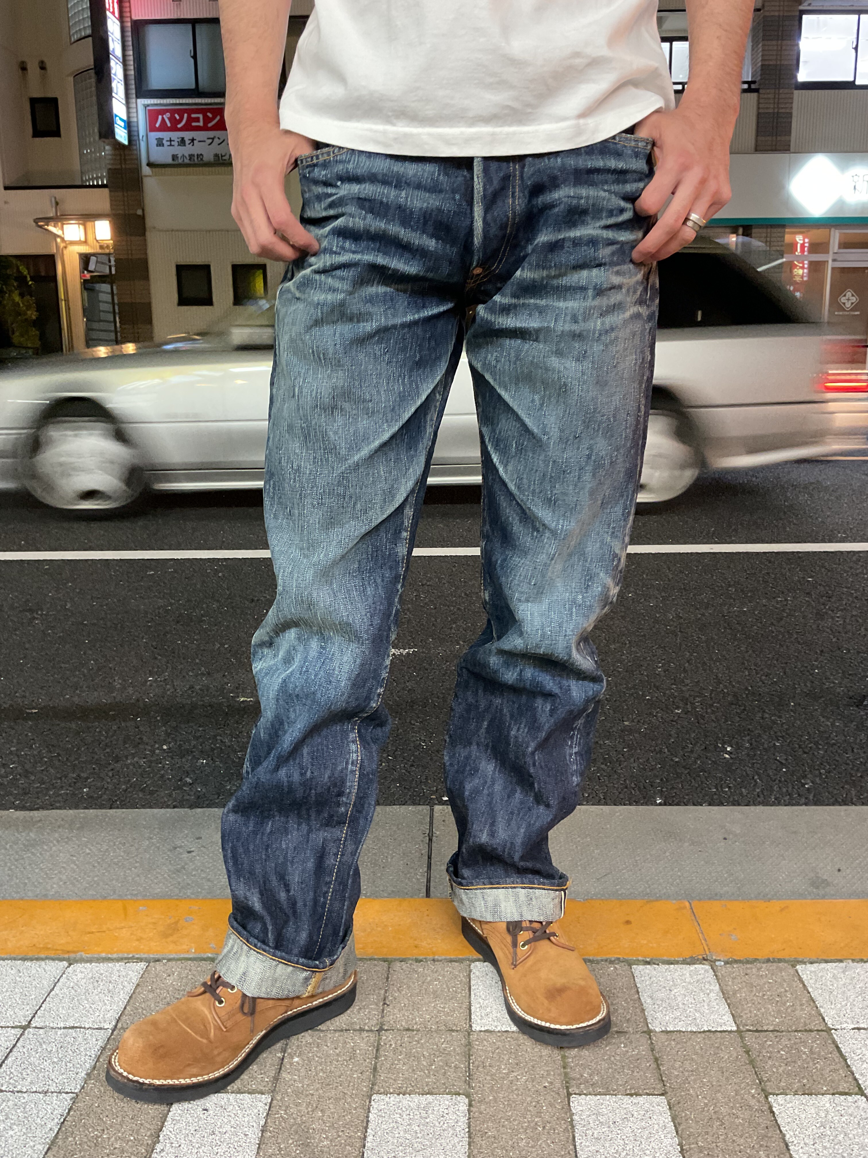 エイトジー！！805-RV 男デニム第一弾ルーズストレートデニム リアル
