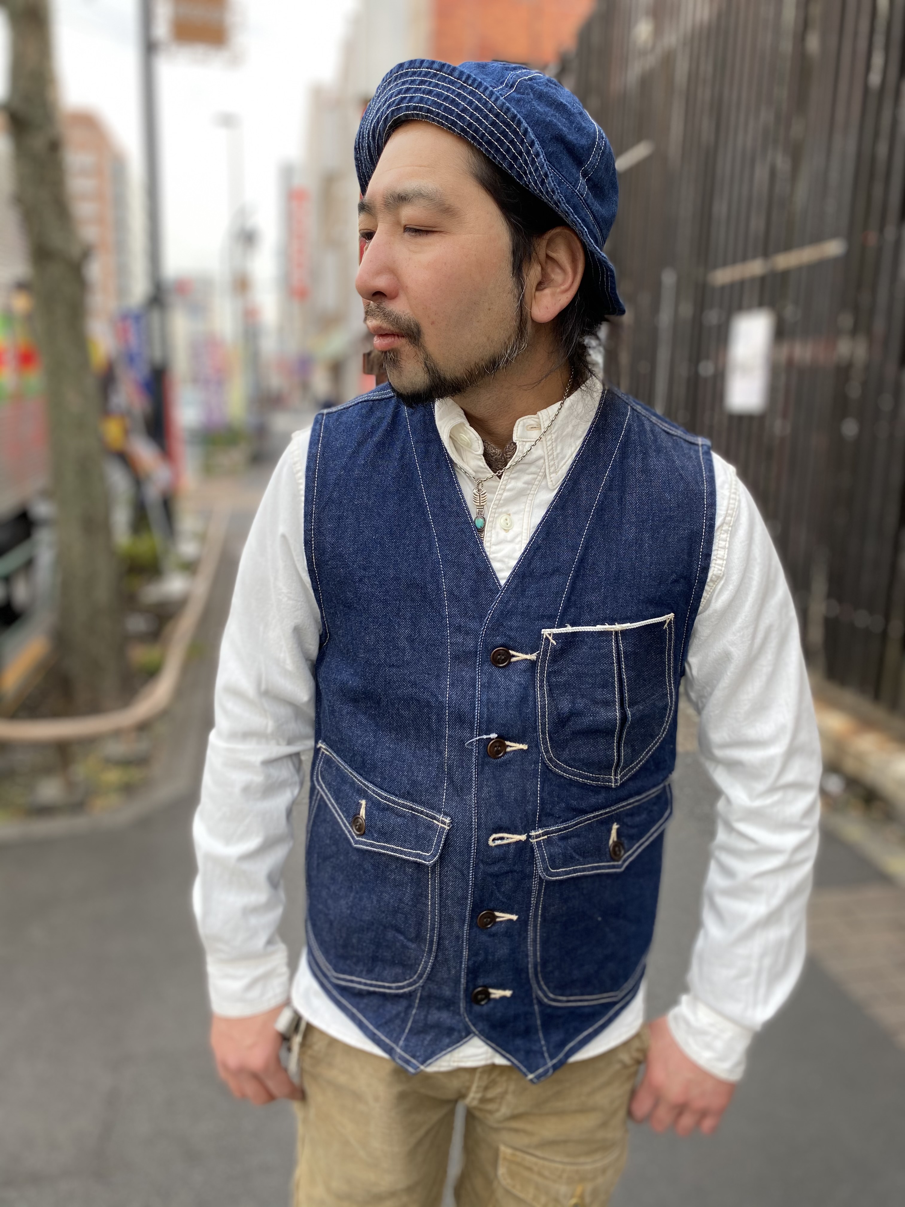 ウォバッシュデニムベスト アメカジの代表格ベスト それがウォバッシュデニムワークベスト