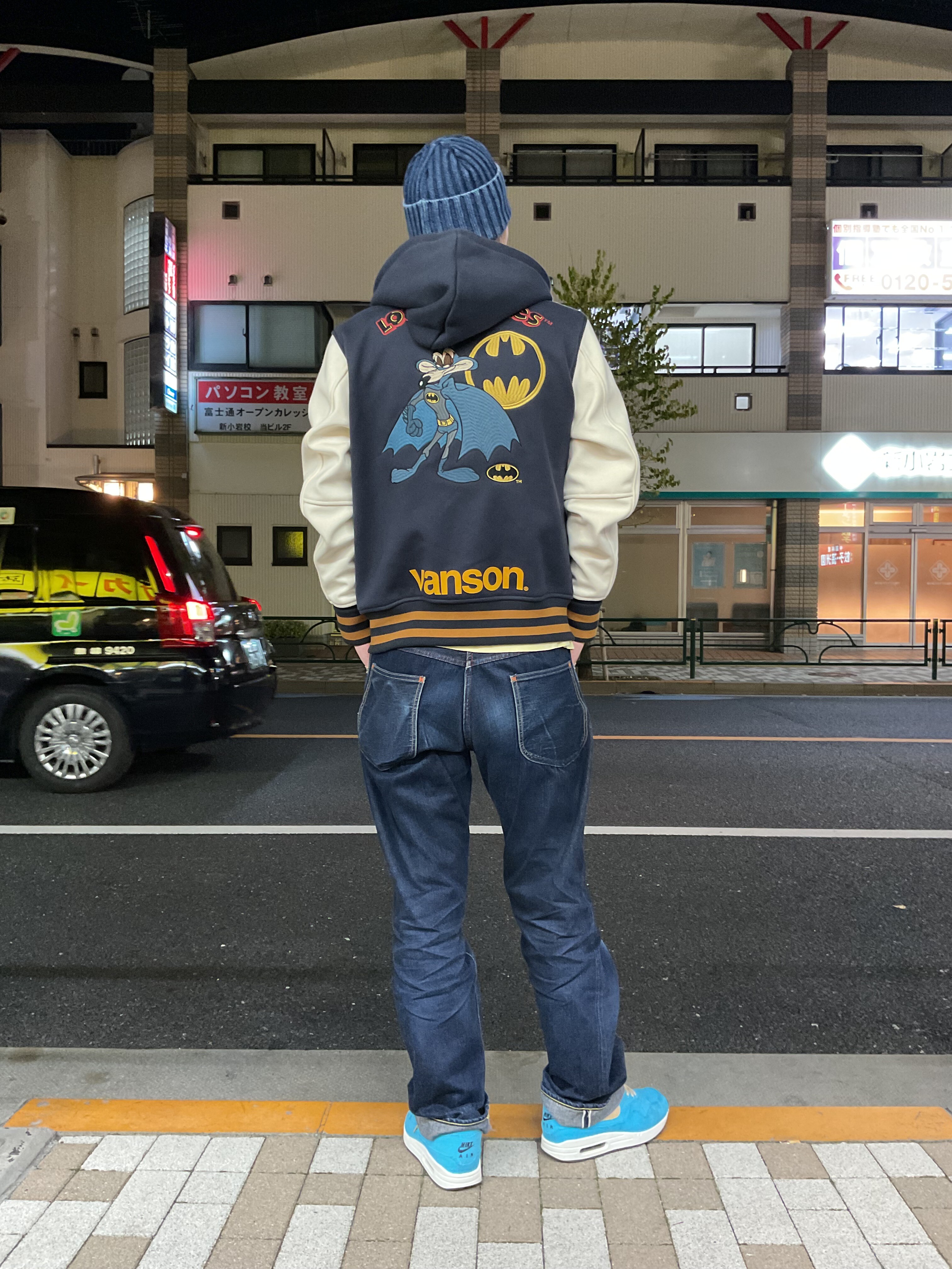 VANSON×ルーニー・テューンズ !!スタジャン “バットマンになっ VANSON×ルーニー・テューンズ !!スタジャン “バットマンになっ