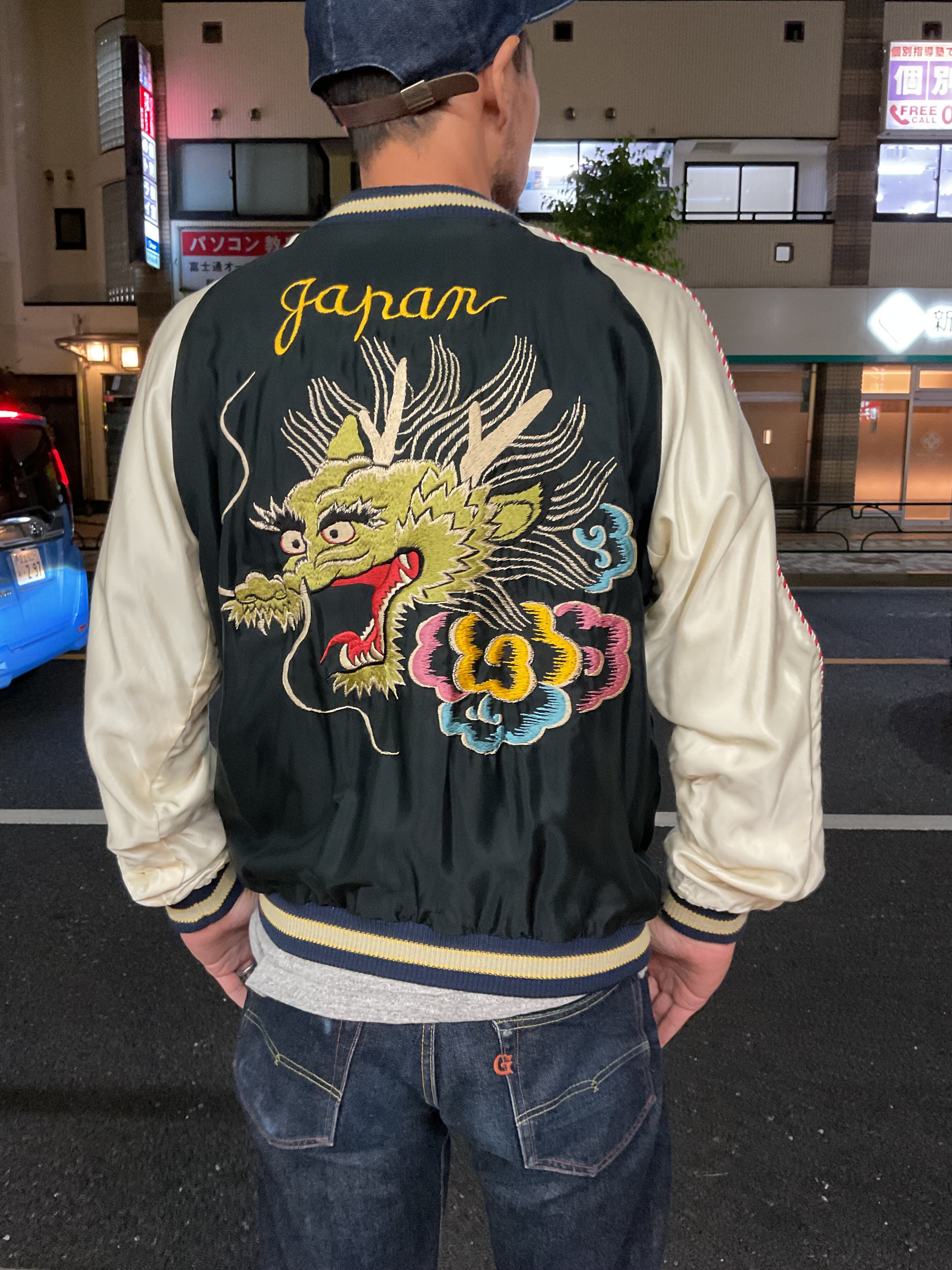 【テイラー東洋】スカジャン ドラゴンヘッド×ジャパンマップ テイラー東洋】スカジャン ドラゴンヘッド×ジャパンマップ