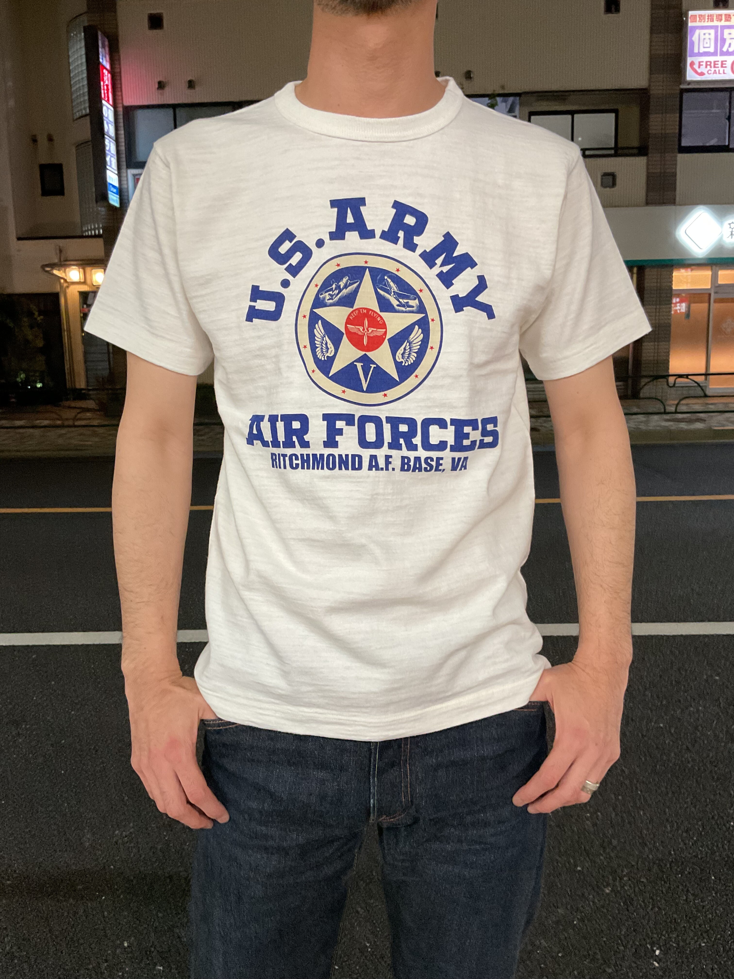 バズリクソンズ BUZZ RICKSON'S スラブヤーンTシャツ “U.S.