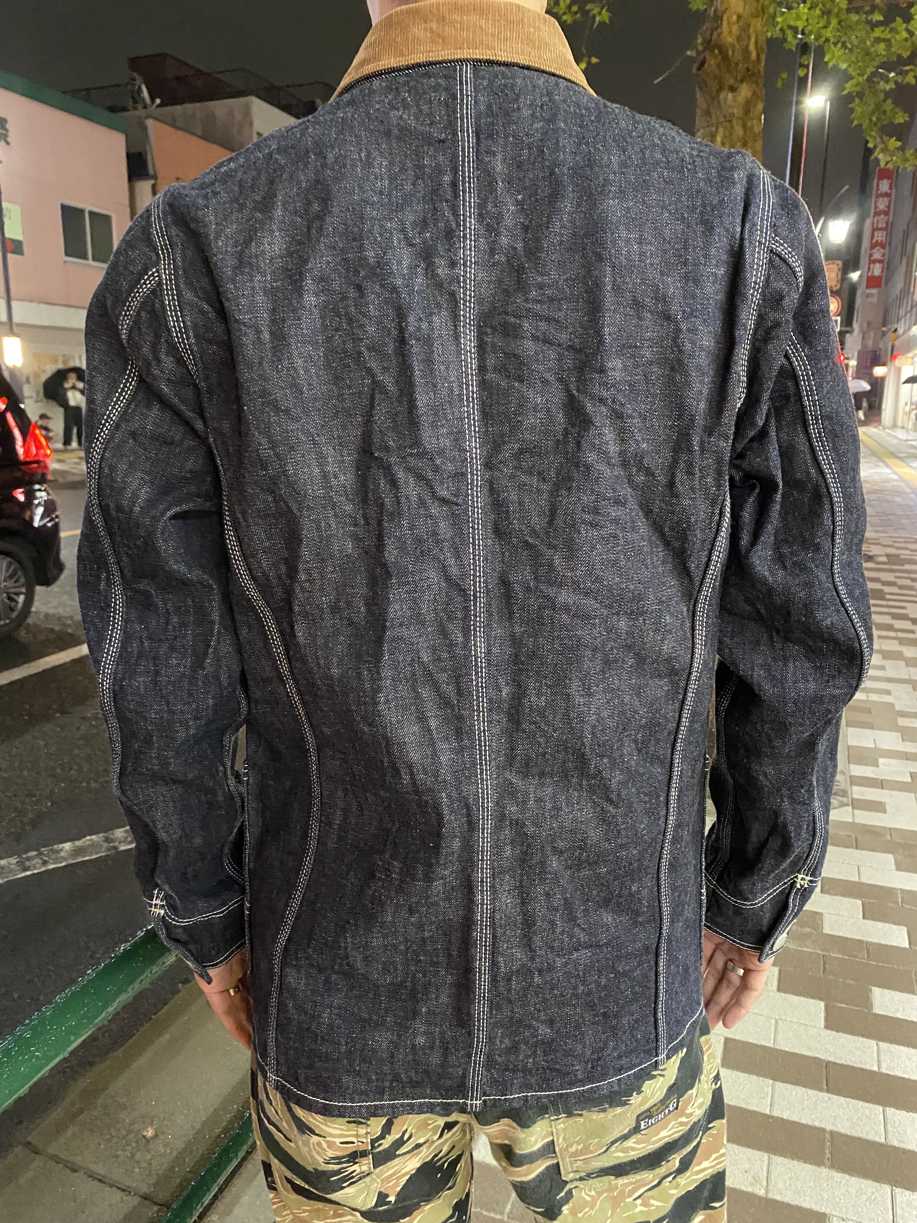 エイトジー！コーデュロイ襟デニムカバーオール！！ : Gパン屋サカイ