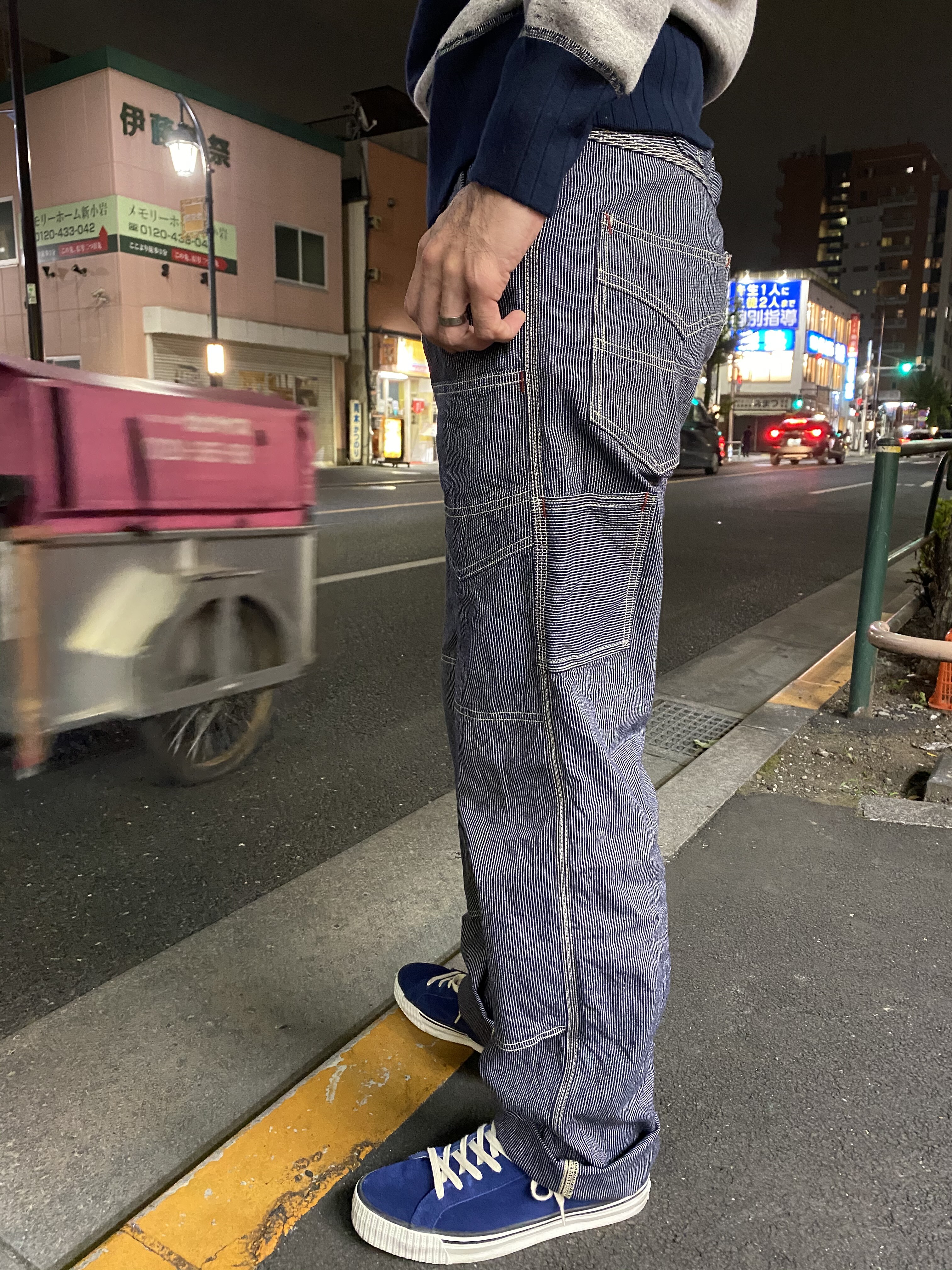 エイトジー！ダブルニーピンストライプワークパンツ「8WK-09」！！ : G