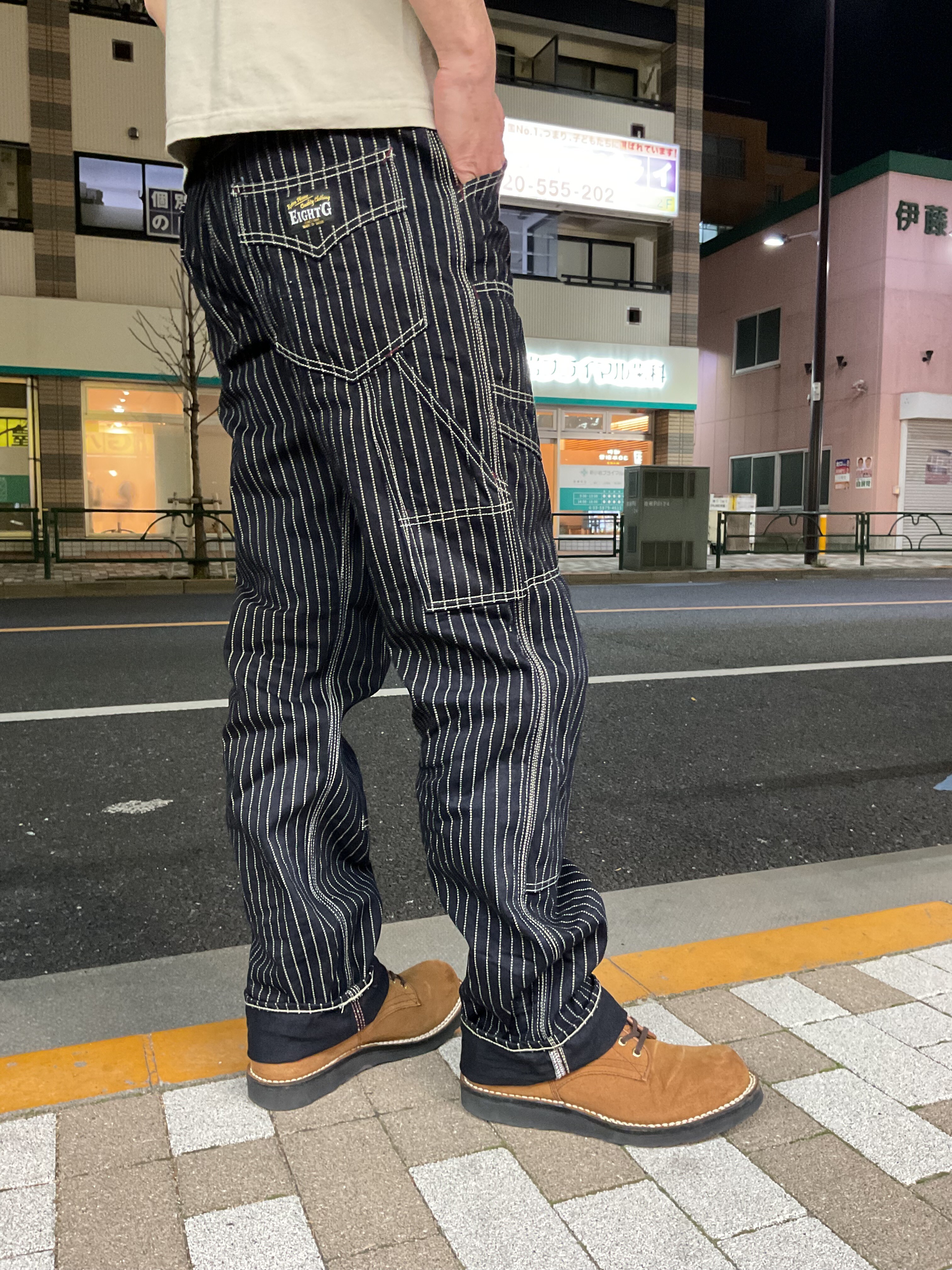 エイトジー ！！ウォバッシュストライプワークパンツ！！サイズ揃い