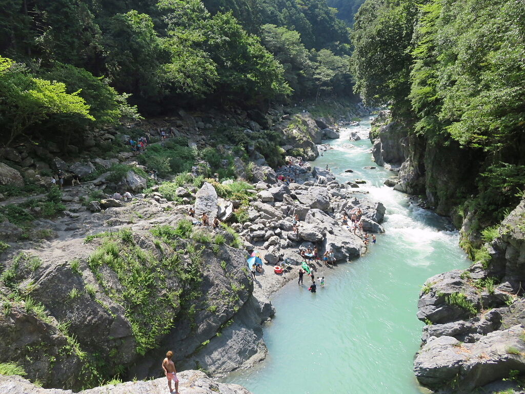 真夏の渓谷探勝 鳩ノ巣渓谷へ 四季八景 壮快山ある記