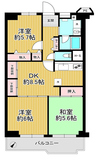 日商岩井野里マンション★１０階