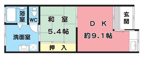 塚本間取図1DK