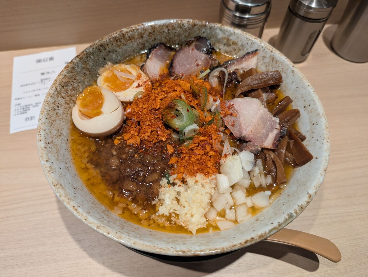 やっちゃった 八丁堀 らーめん セアブララーメン 東中八 特製辛