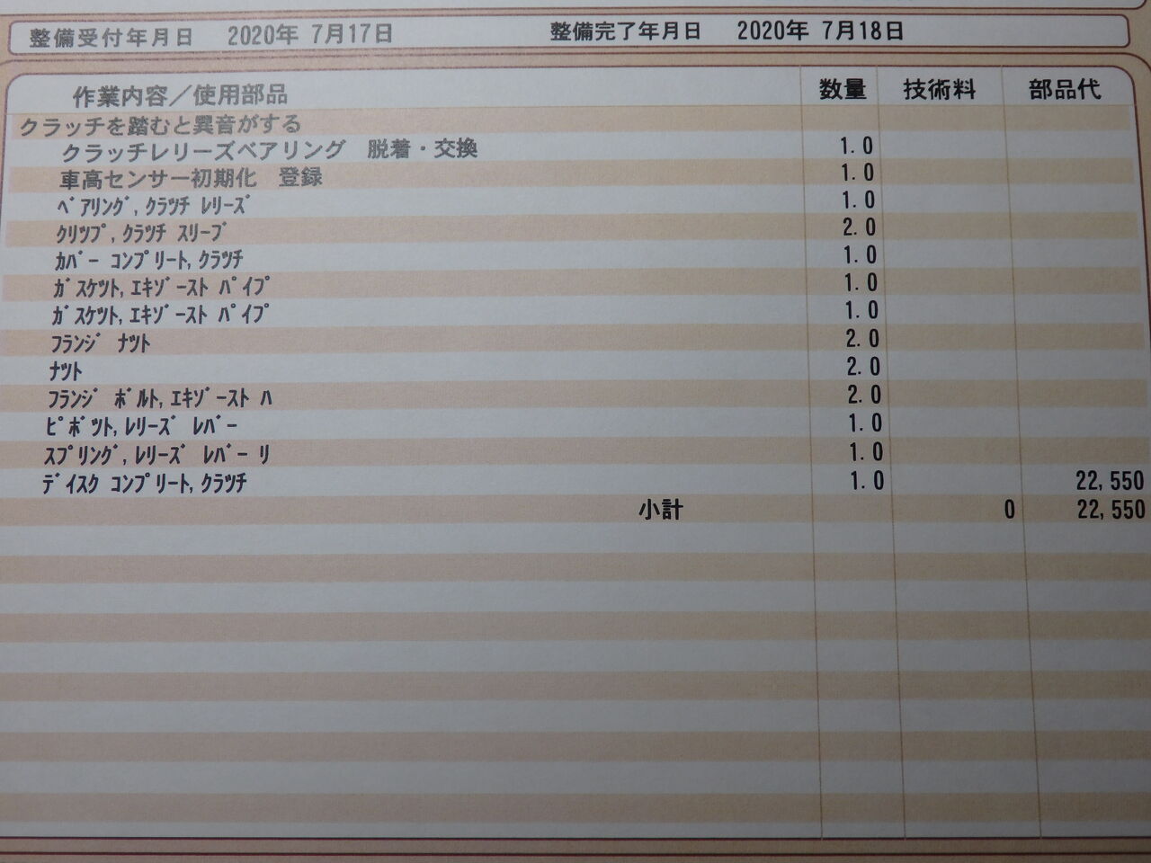 クラッチ修理完了直後の珍事 Brzで快適生活 クラッチ修理完了直後の珍事 Brzで快適生活