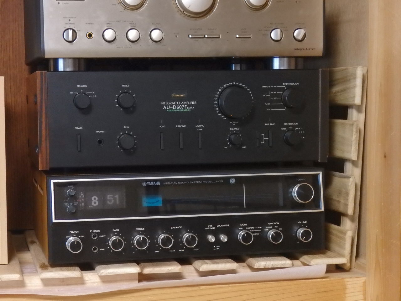 YAMAHA CS-70のスピーカー端子を使いやすくする YAMAHA CS-70の