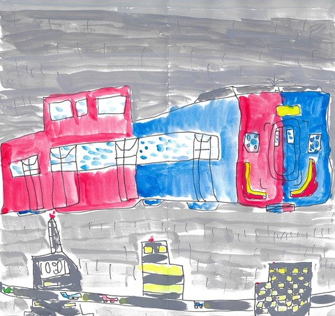 7.150年後の空飛ぶ電車