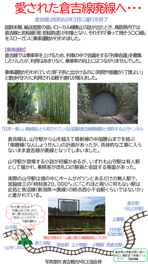 思い出の倉吉線１２１周年倉吉線