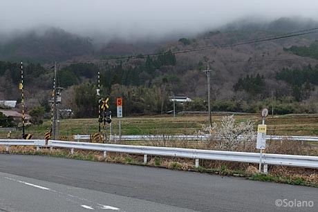 備北交通・日野原停留所。芸備線沿いにある。