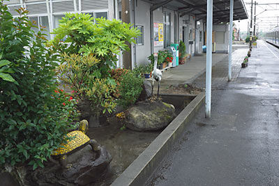 日豊本線 築城駅、池庭跡。