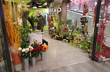 プラハ本駅、花屋